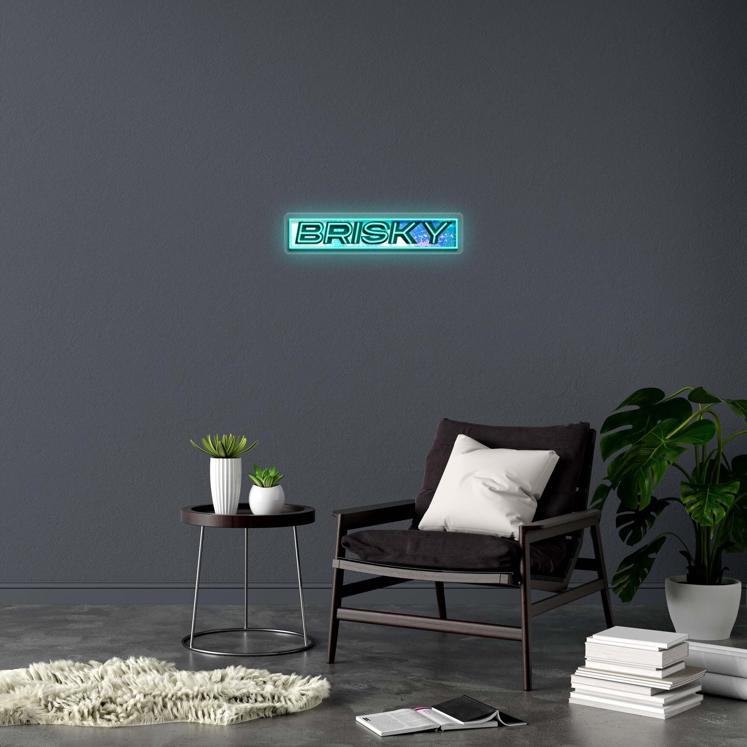BRISKY - Premium Neon Artwork