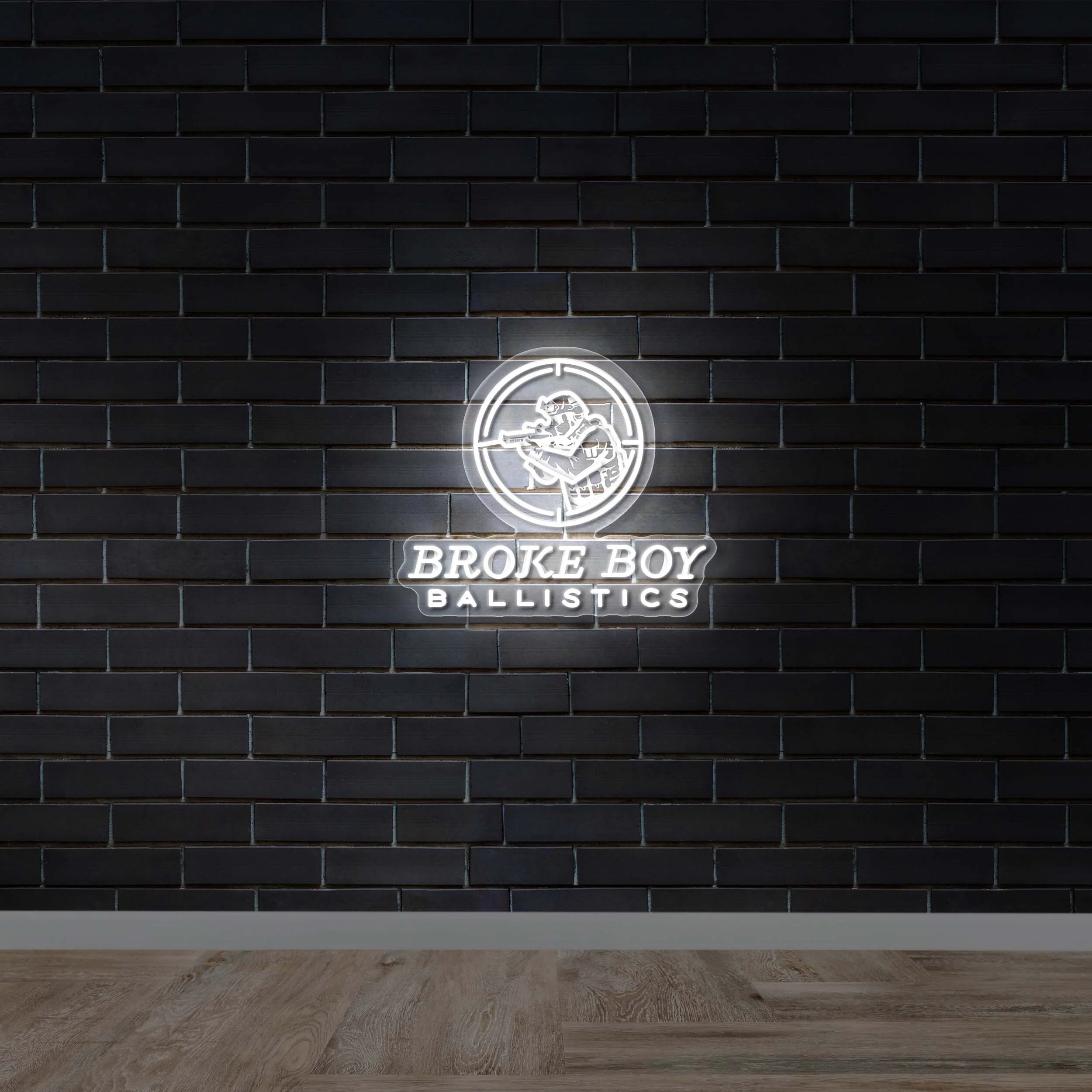 BROKE BOY BALLISTICS - Premium Neon Artwork