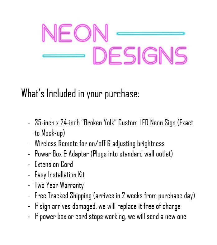 Broken Yolk - Premium Neon Artwork - Image 2