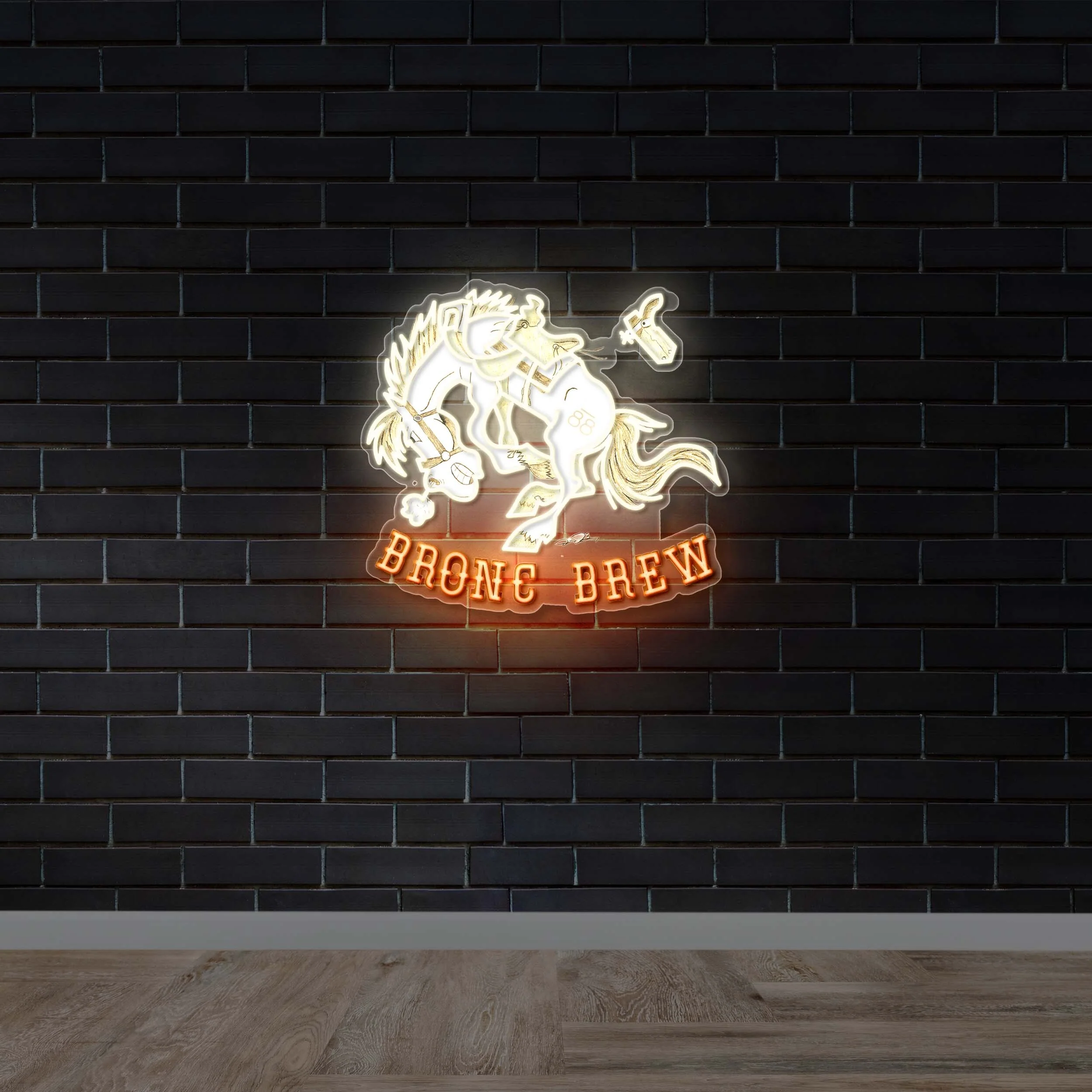 BRONC BREW - Premium Neon Artwork