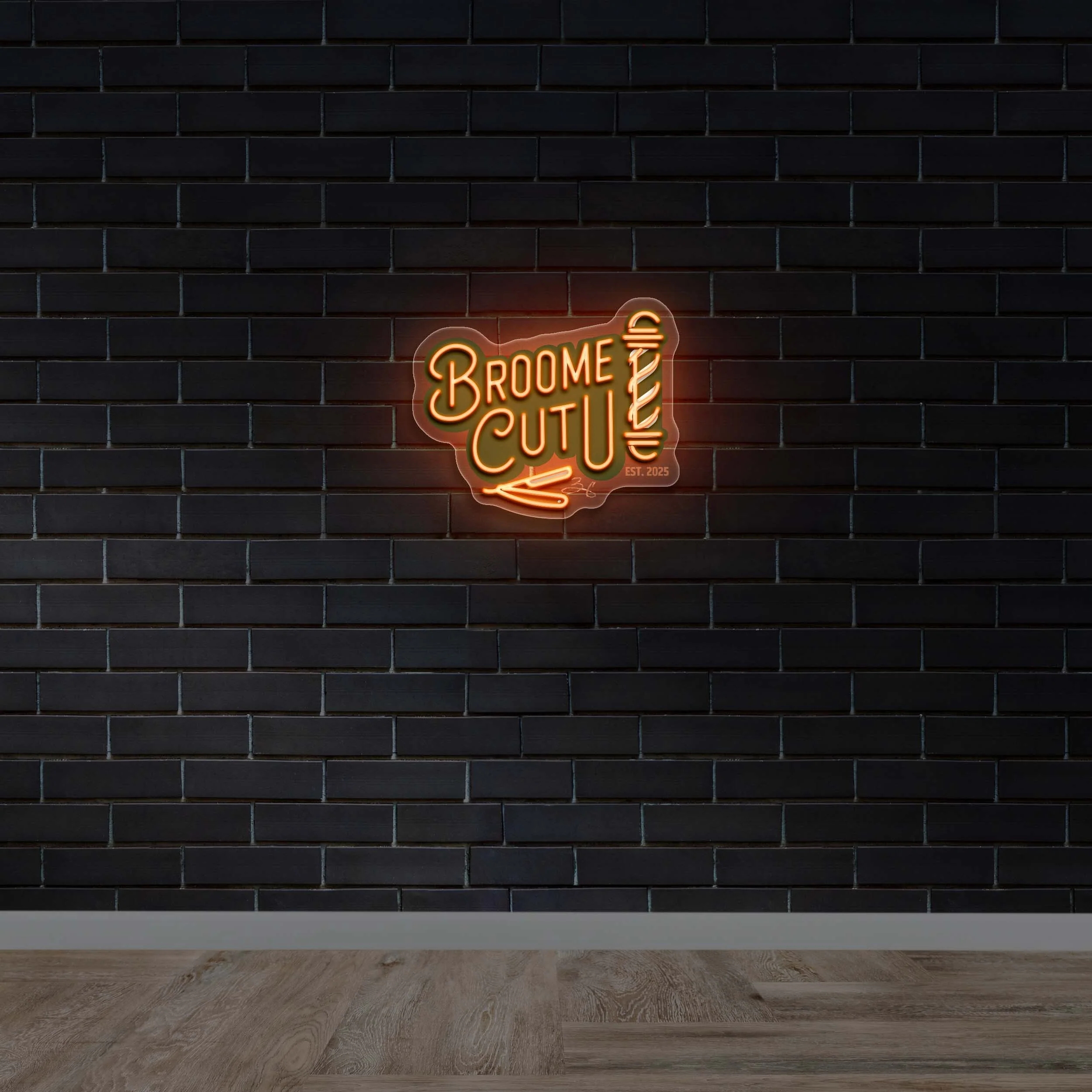 Broome Cut U - Premium Neon Artwork