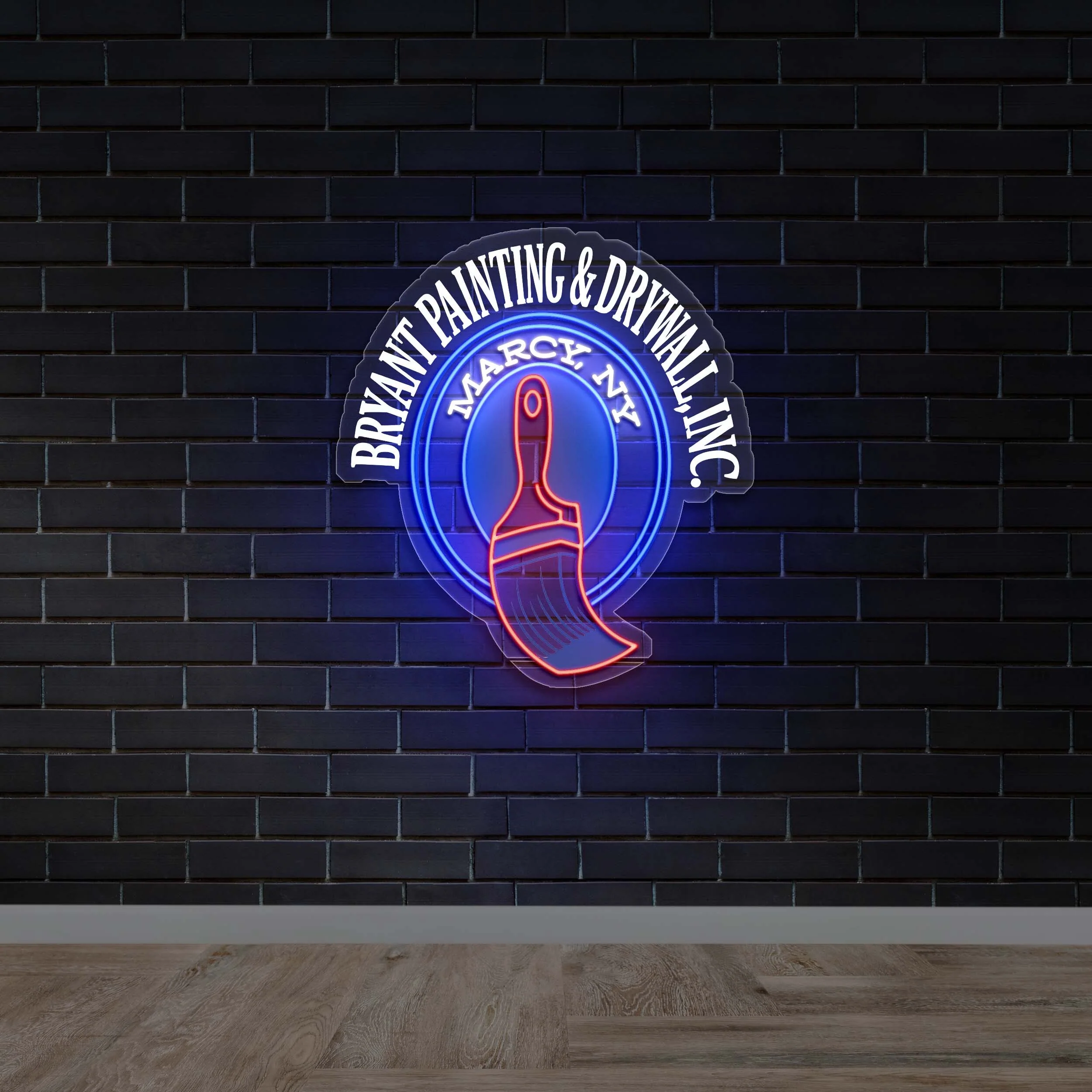 Bryant Painting & Drywall - Premium Neon Artwork