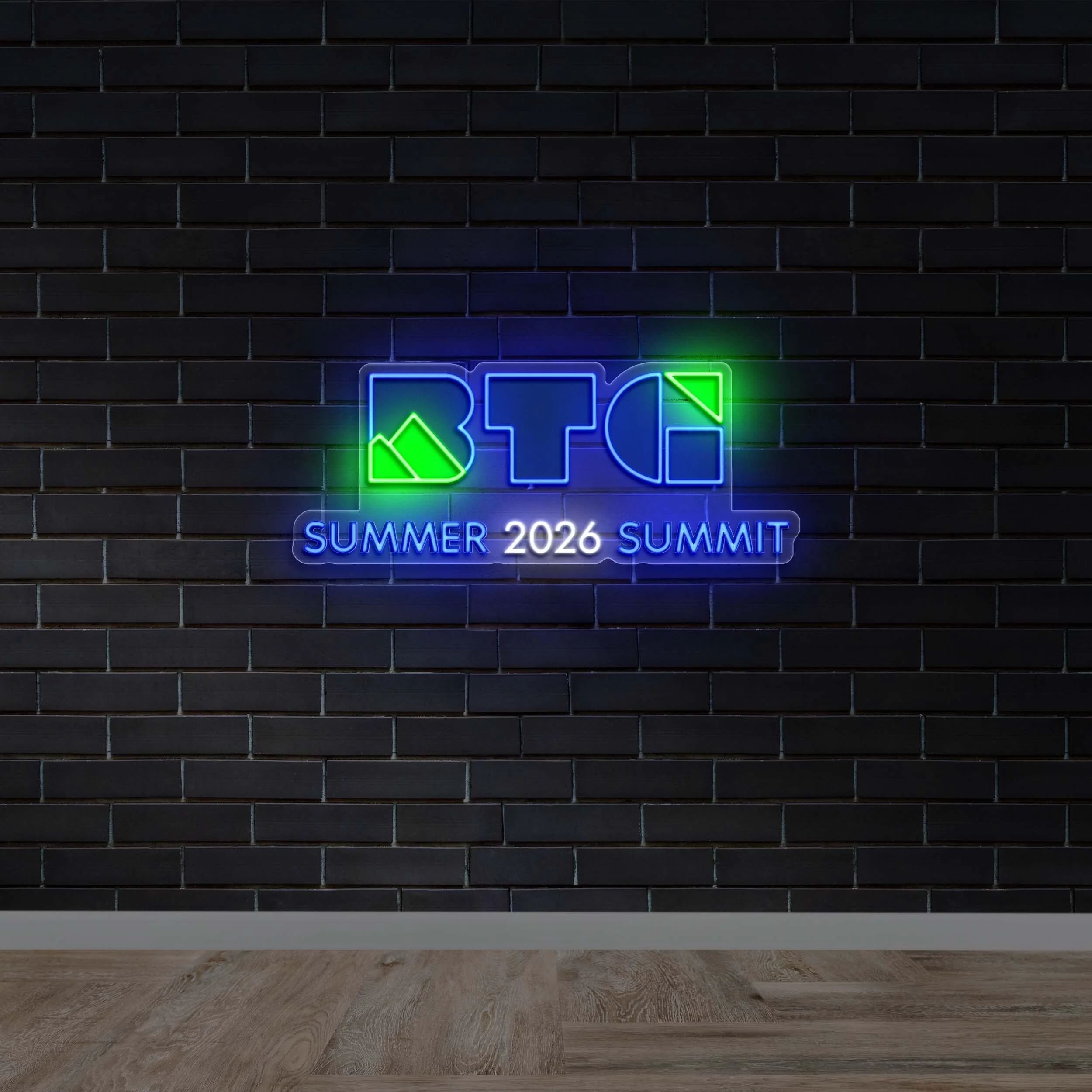 BTG SUMMER 2026 SUMMIT - Premium Neon Artwork