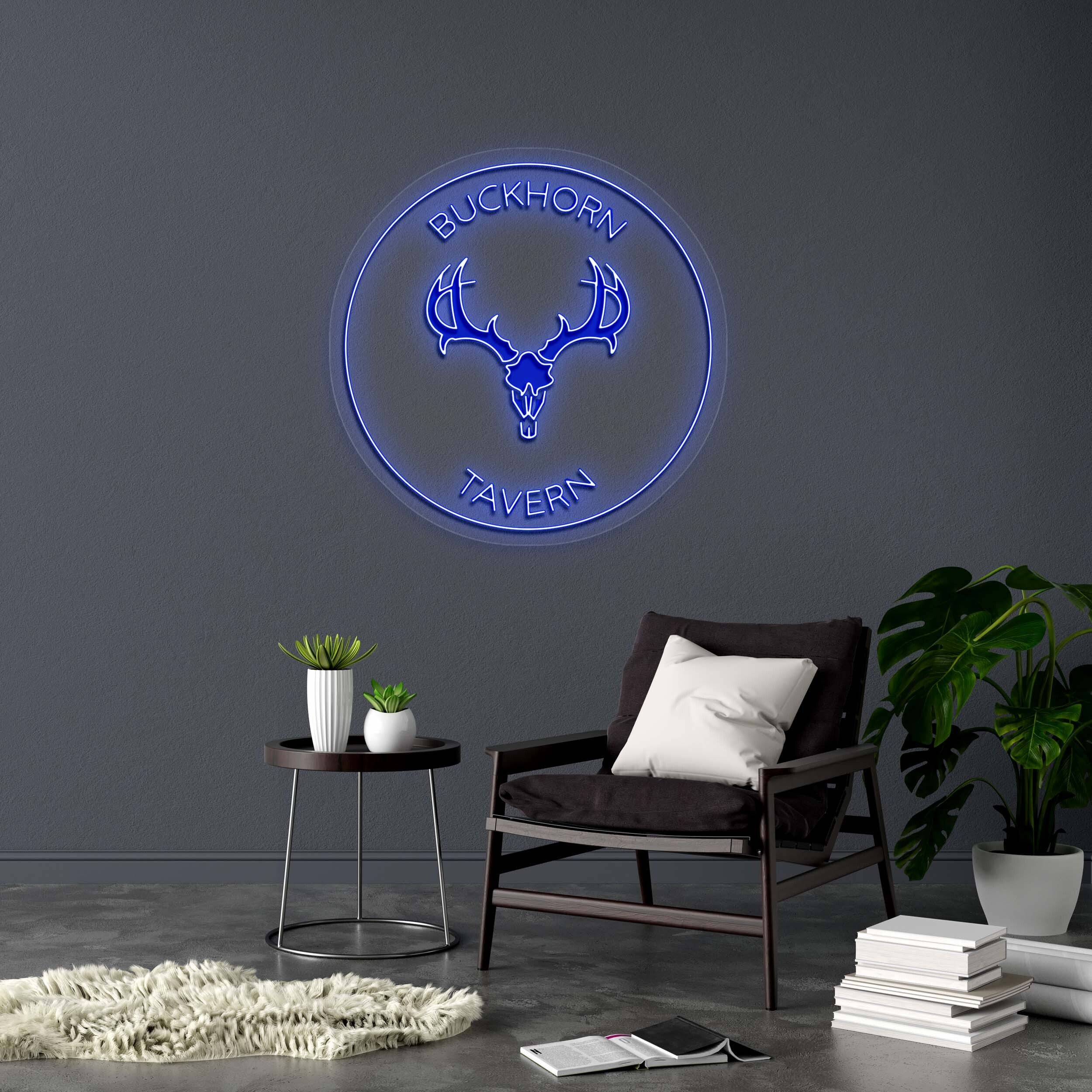 BUCKHORN TAVERN - Premium Neon Artwork