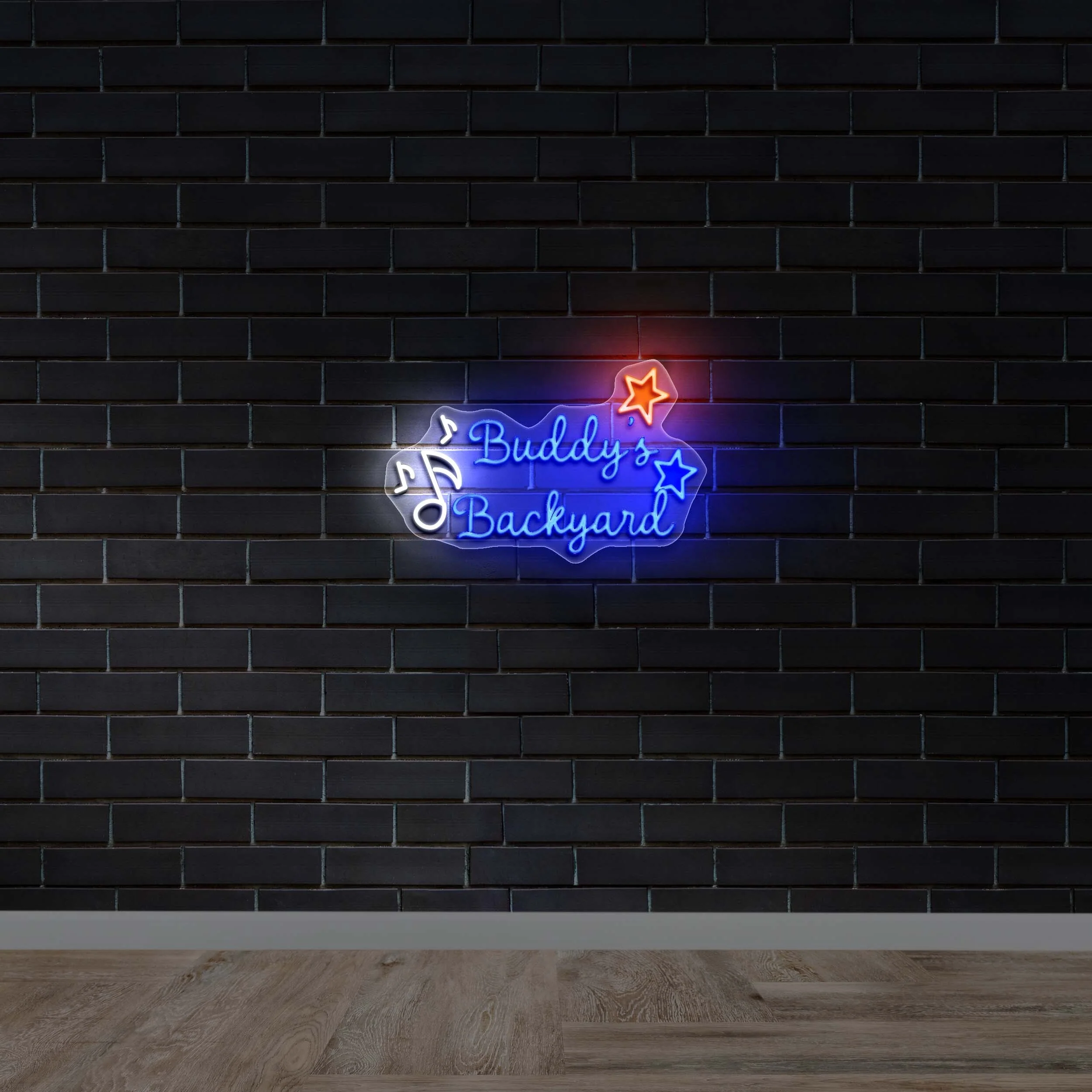 Buddy’s Backyard (version 2) - Premium Neon Artwork