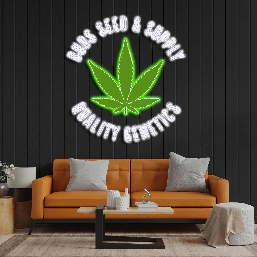 Buds Seed & Supply - Premium Neon Artwork