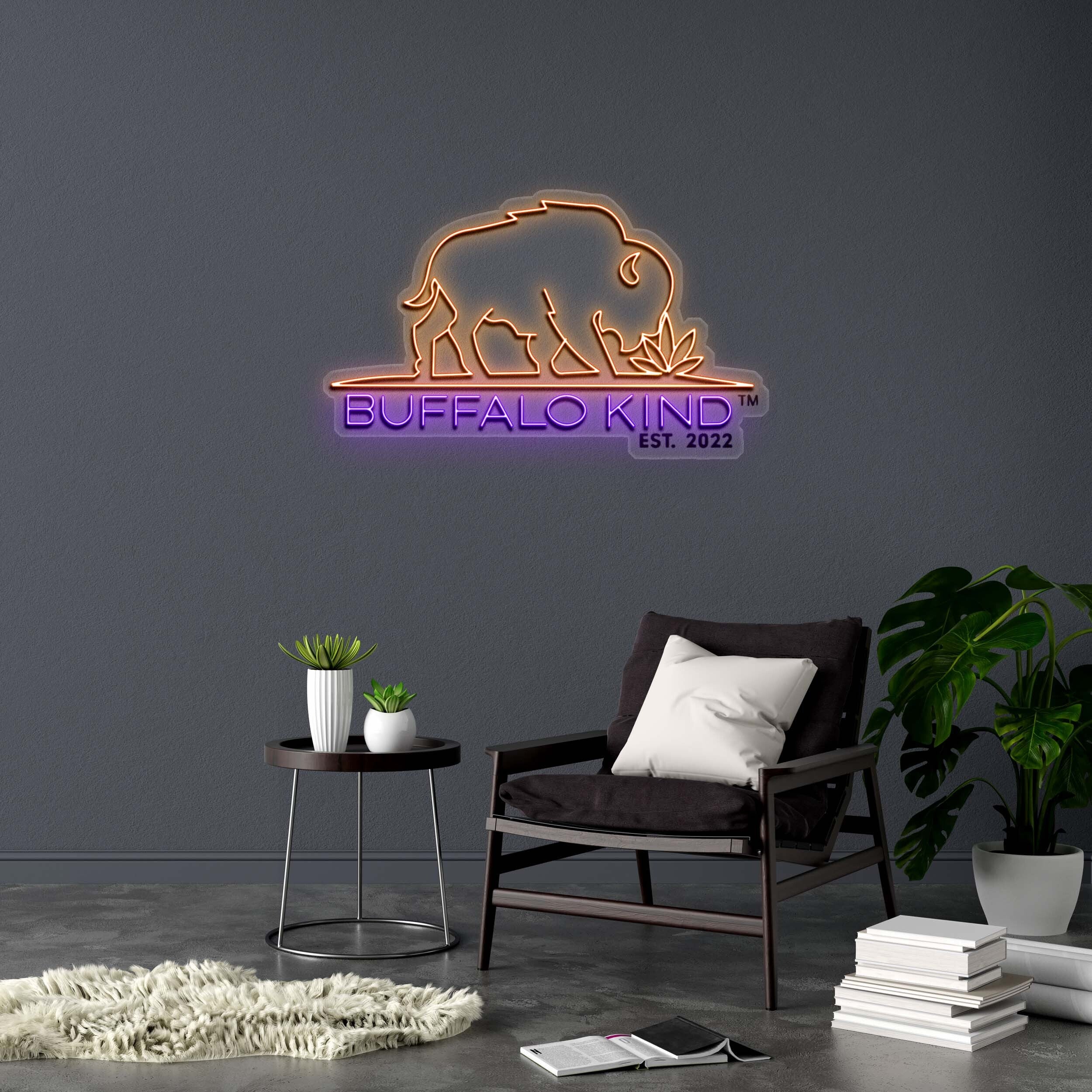BUFFALO KIND - Premium Neon Artwork - Image 2
