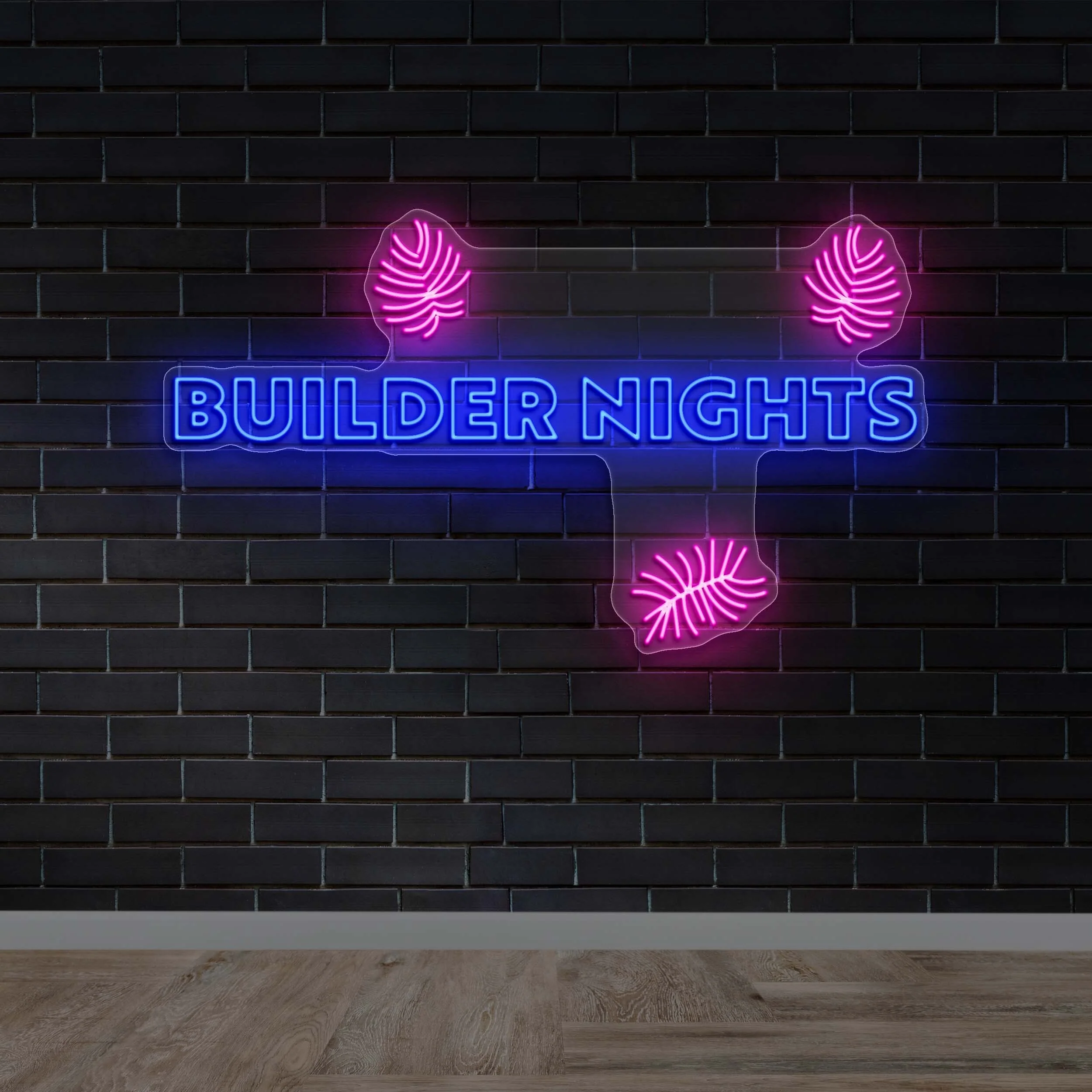 BUILDER NIGHTS - Premium Neon Artwork