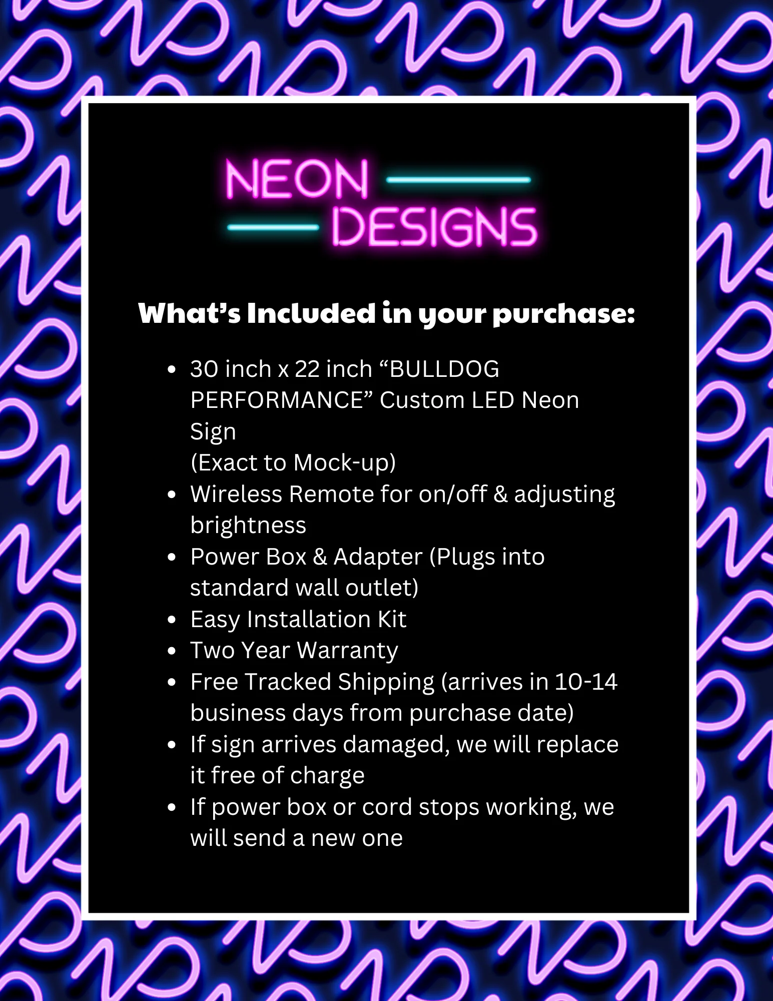 BULLDOG PERFORMANCE - Premium Neon Artwork - Image 2