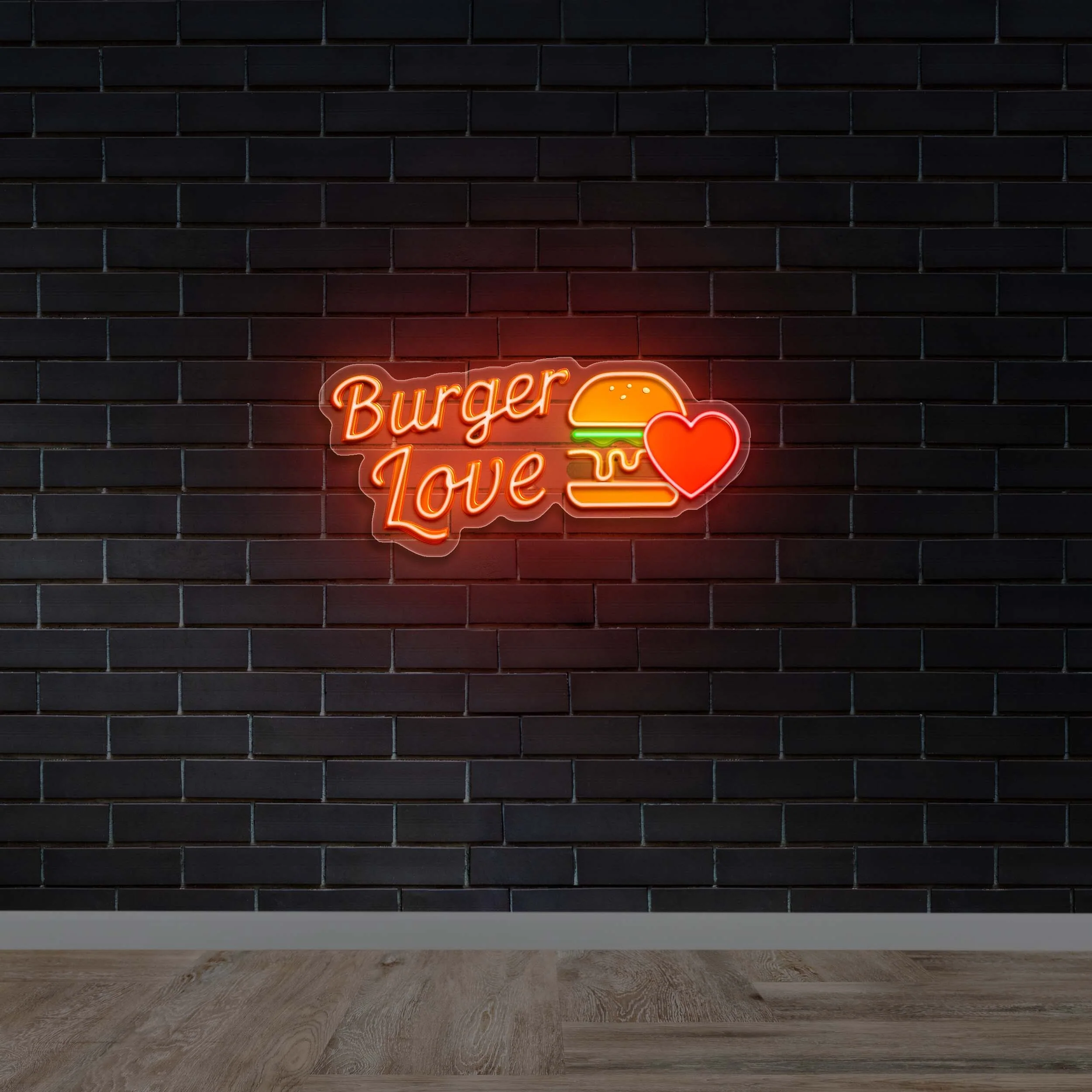 Burger Love - Premium Neon Artwork