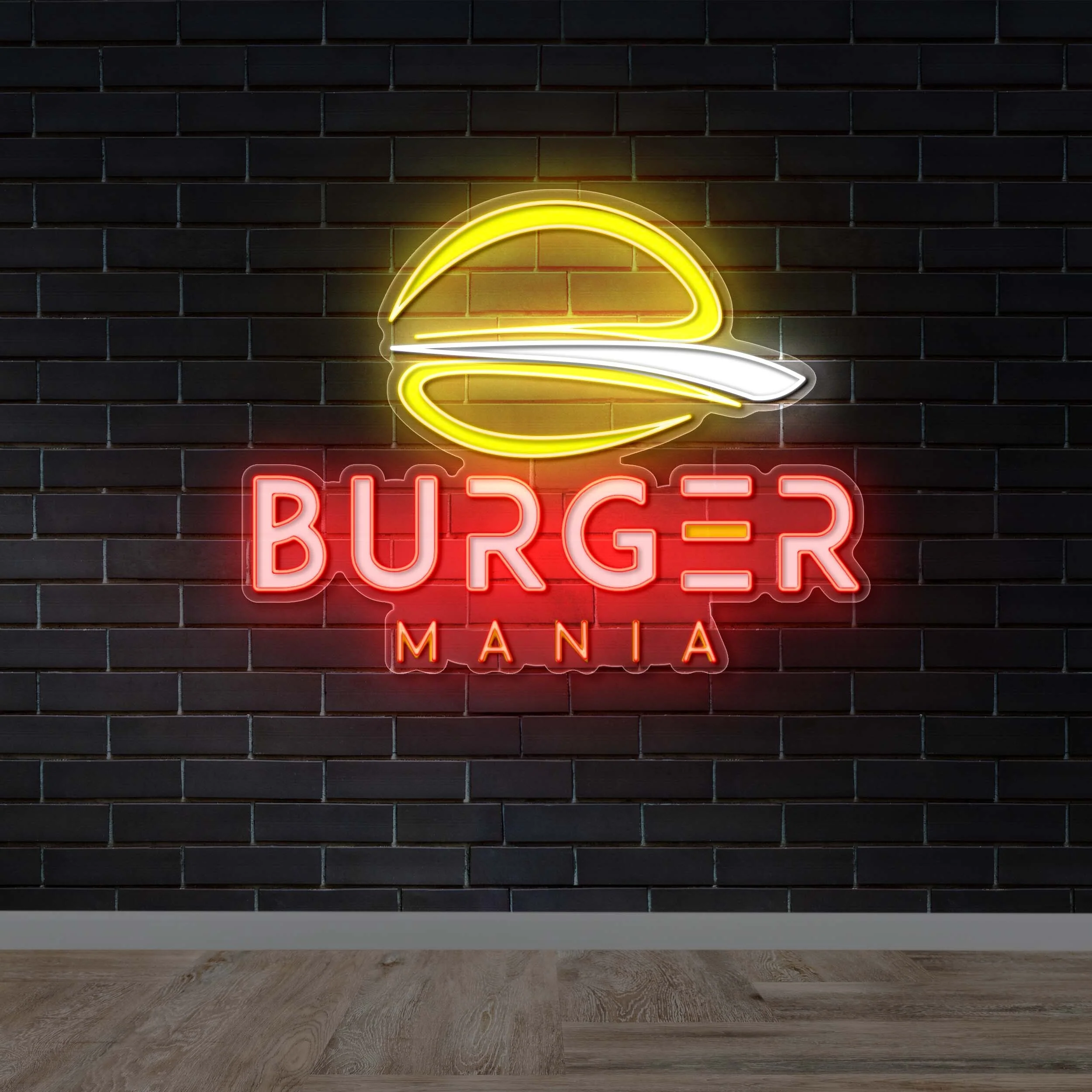 Burger Mania – Premium Neon Artwork - Image 2