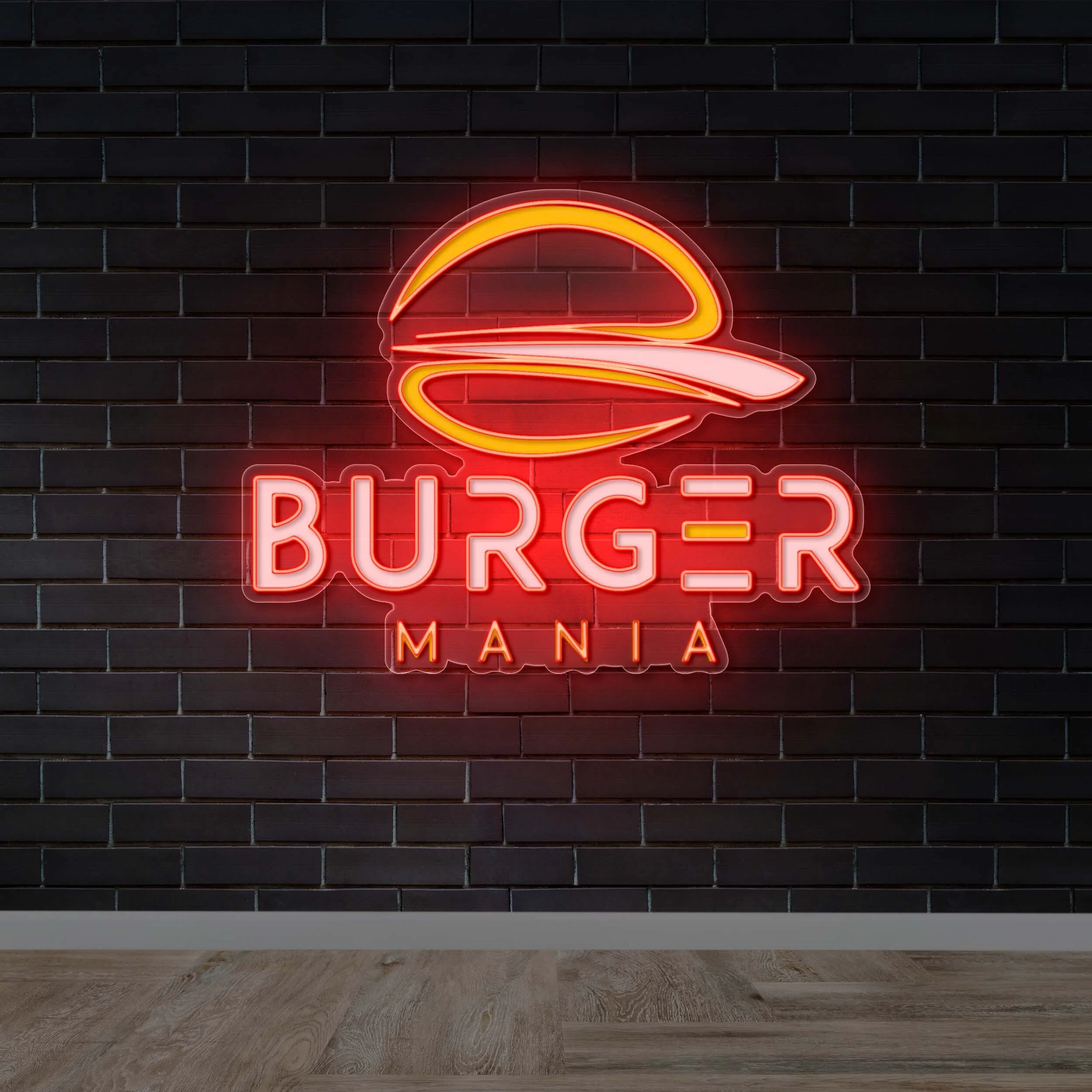 Burger Mania – Premium Neon Artwork - Image 3