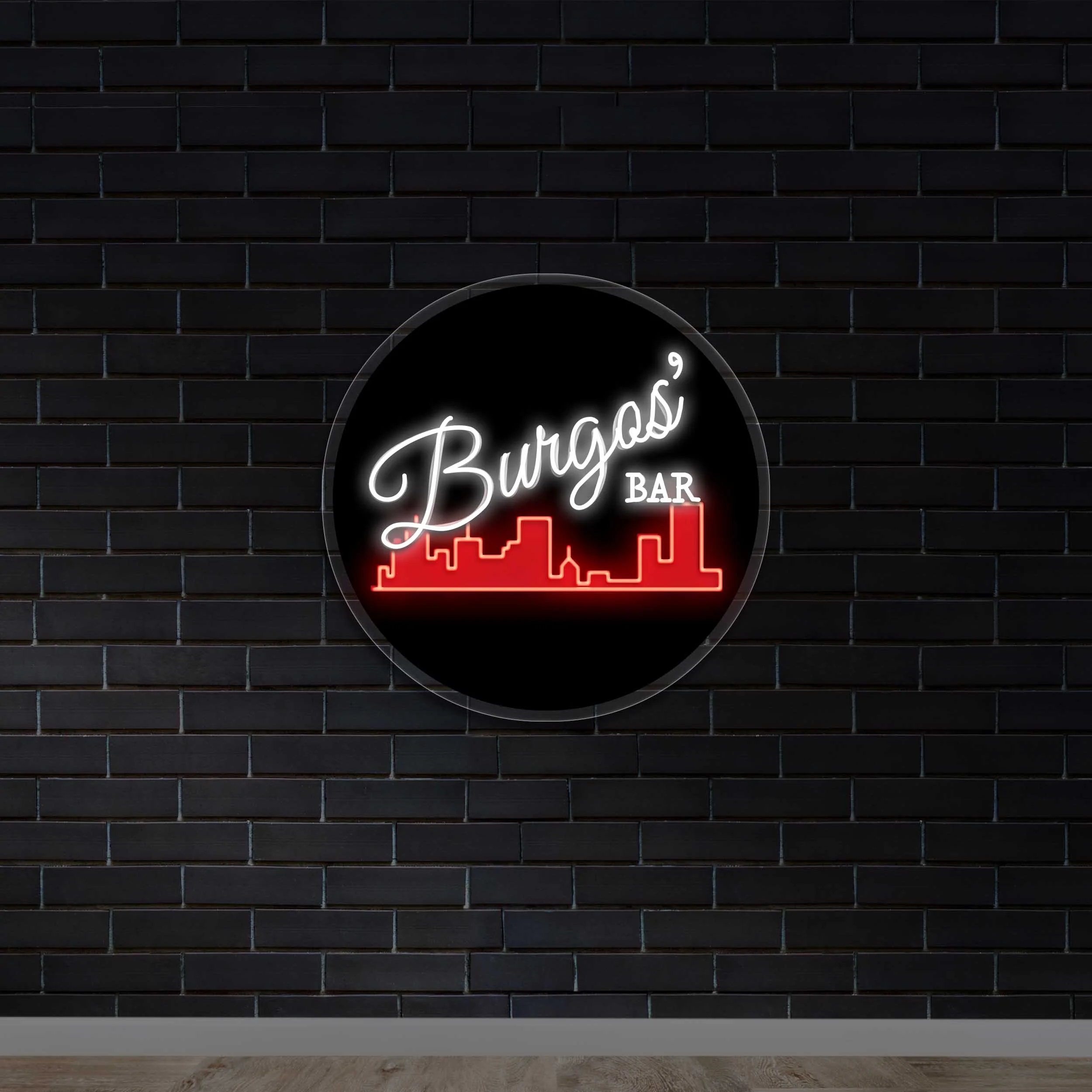 Burgos' Bar - Premium Neon Artwork