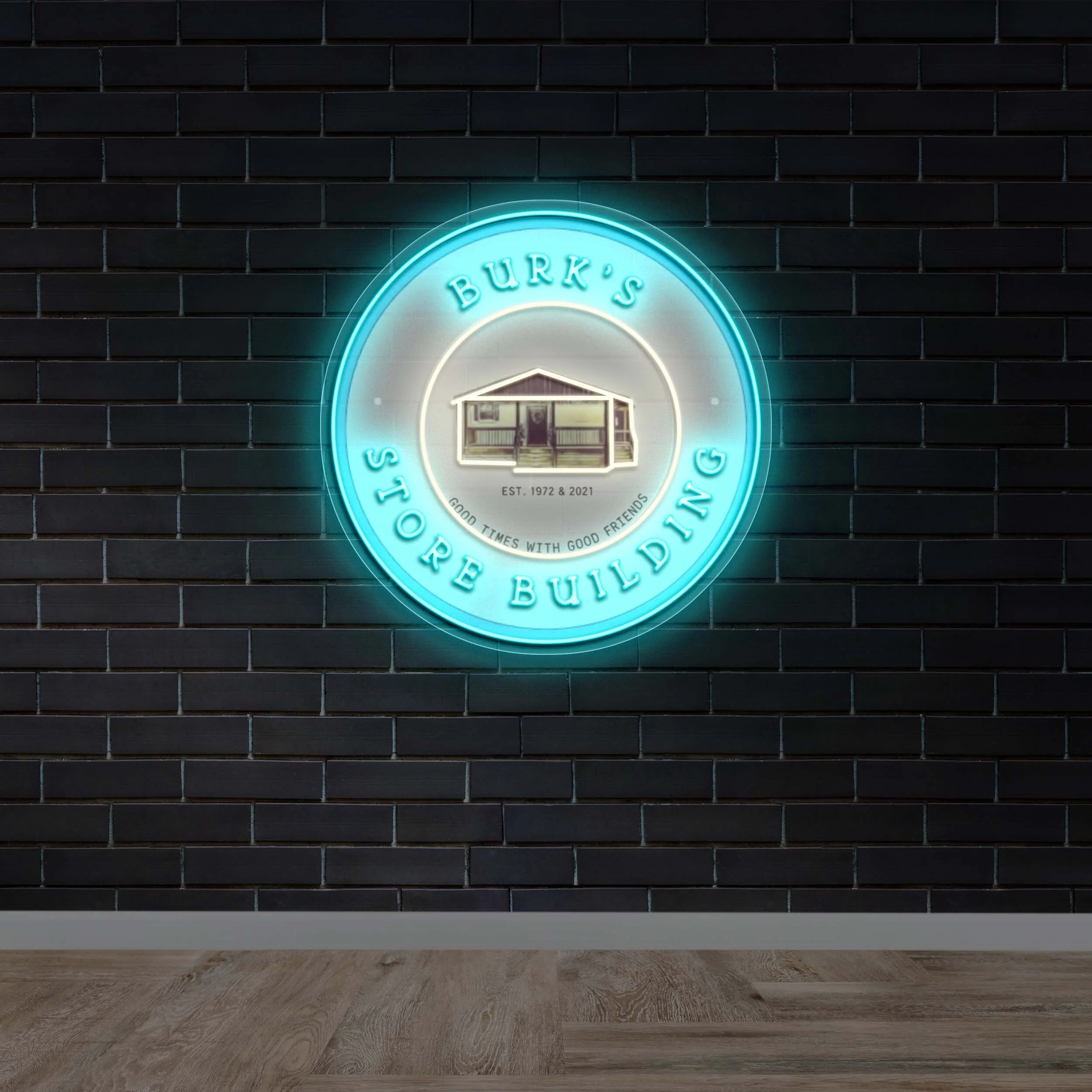 Burk’s Store Building - Premium Neon Artwork