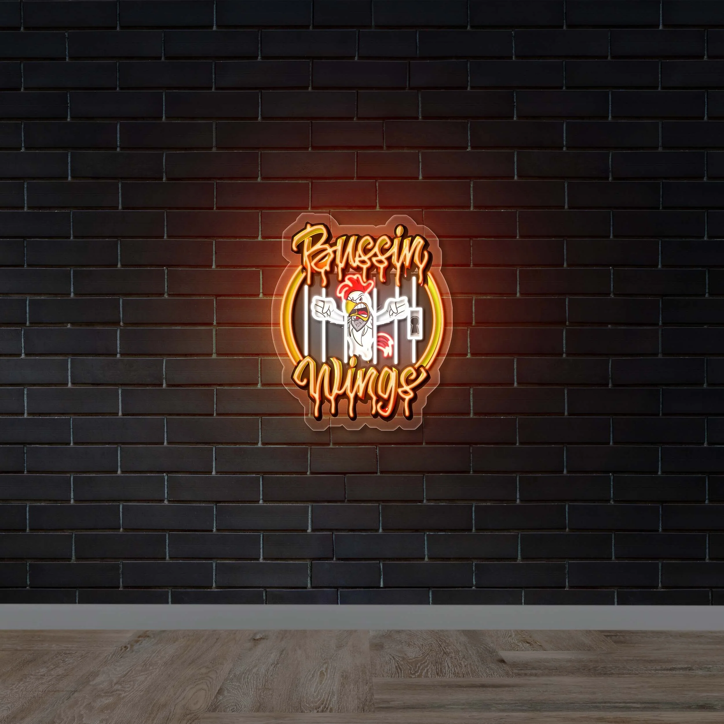 Bussin Wings - Premium Neon Artwork