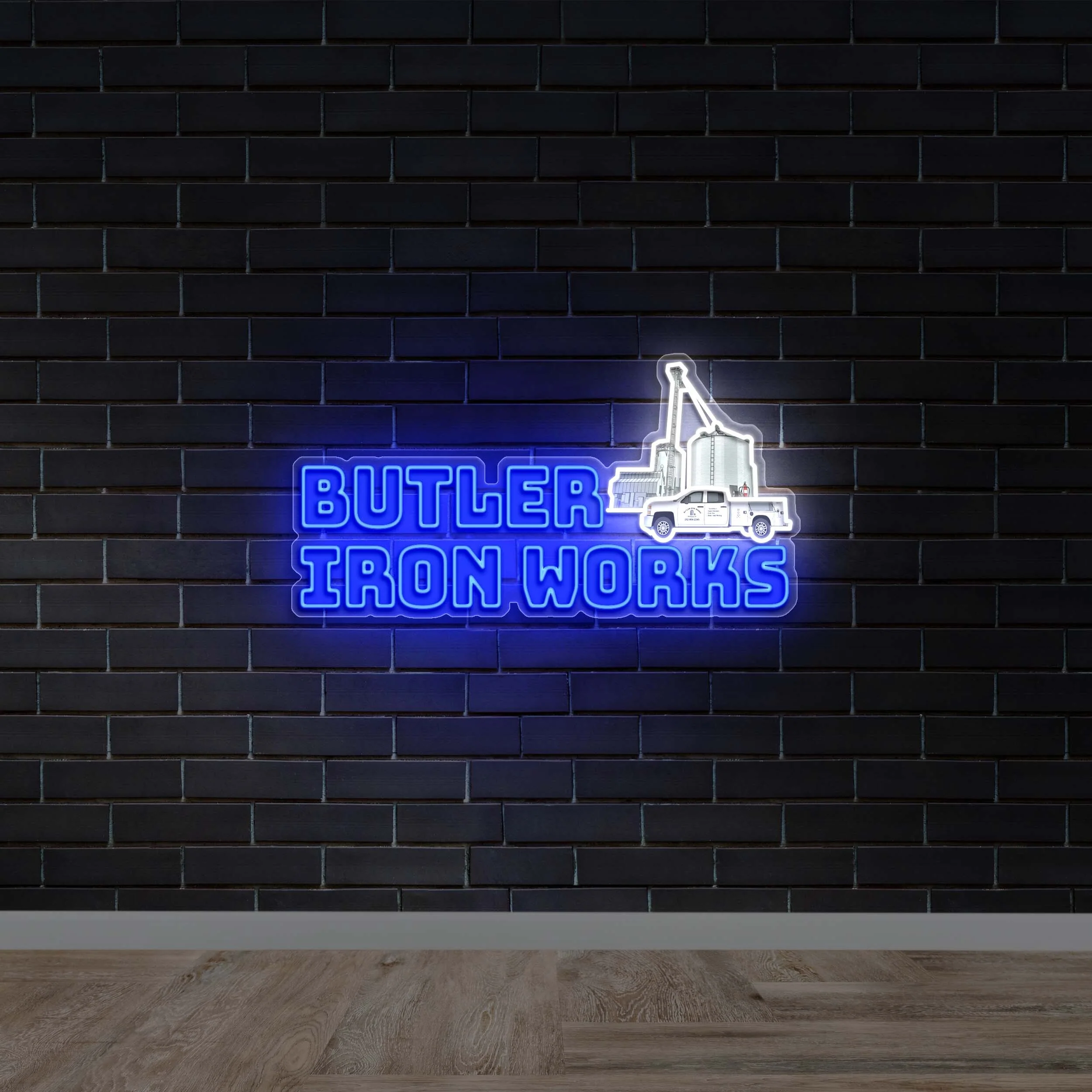 Butler Iron Works - Premium Neon Artwork