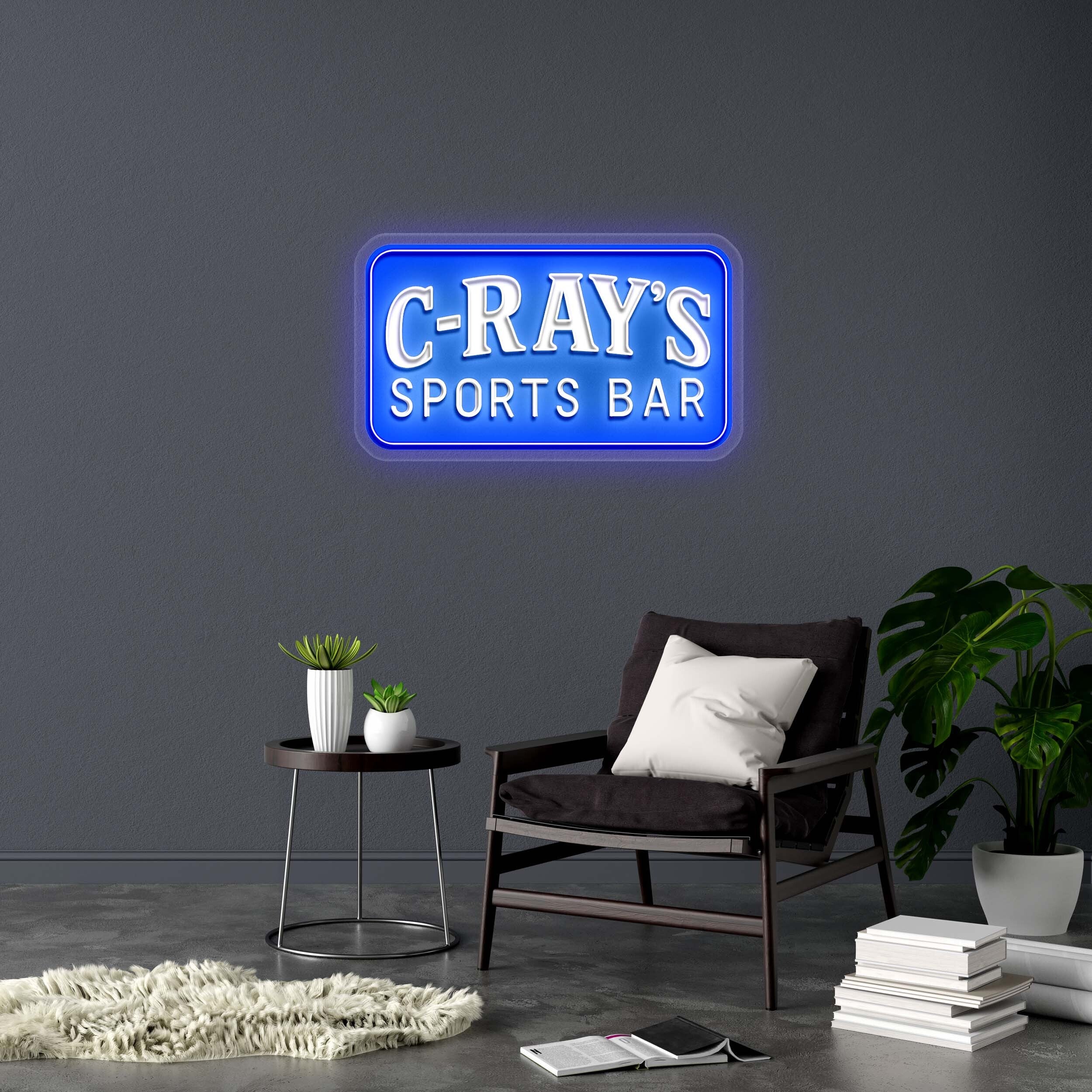 C-RAY'S SPORTS BAR (version 2) - Premium Neon Artwork