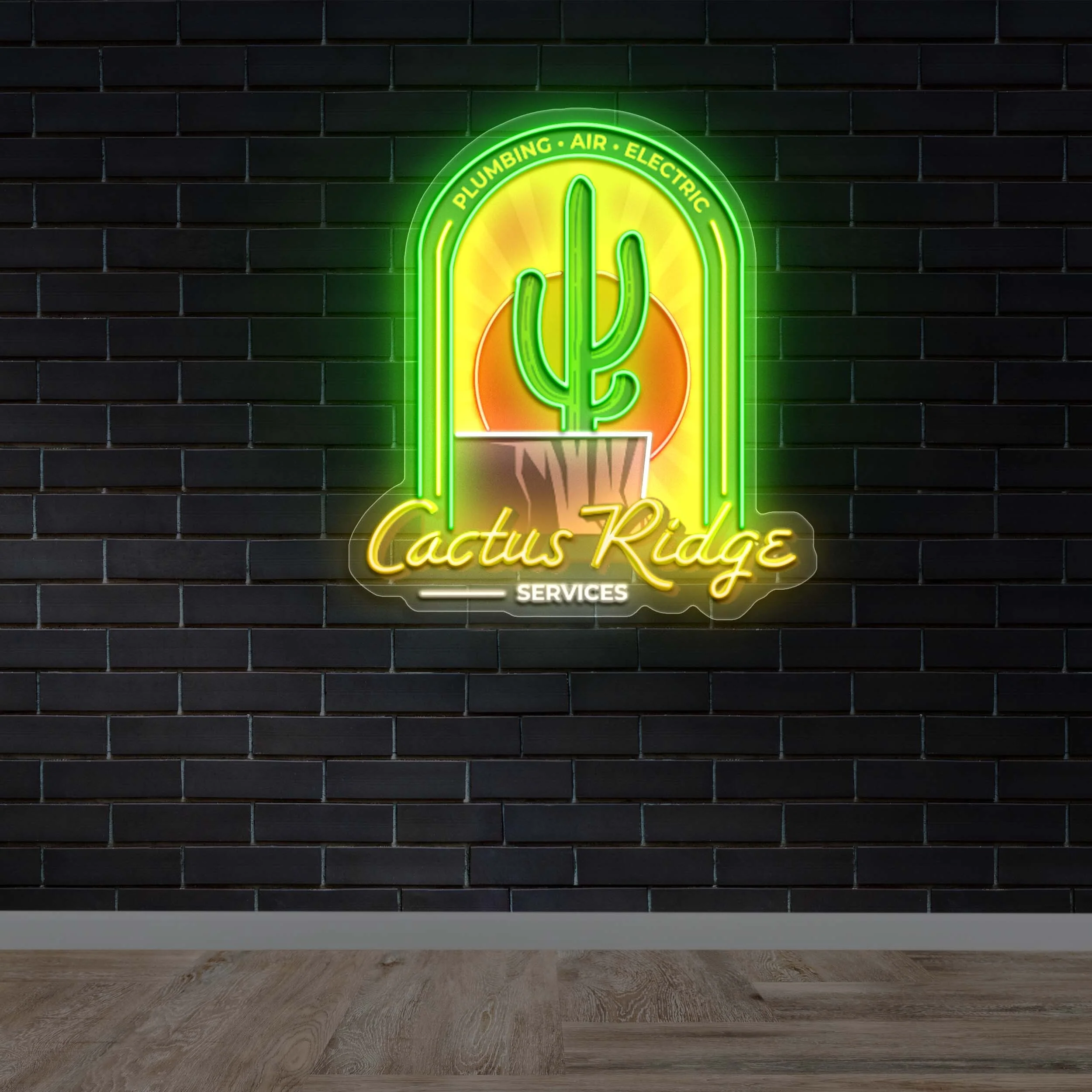 Cactus Ridge - Premium Neon Artwork