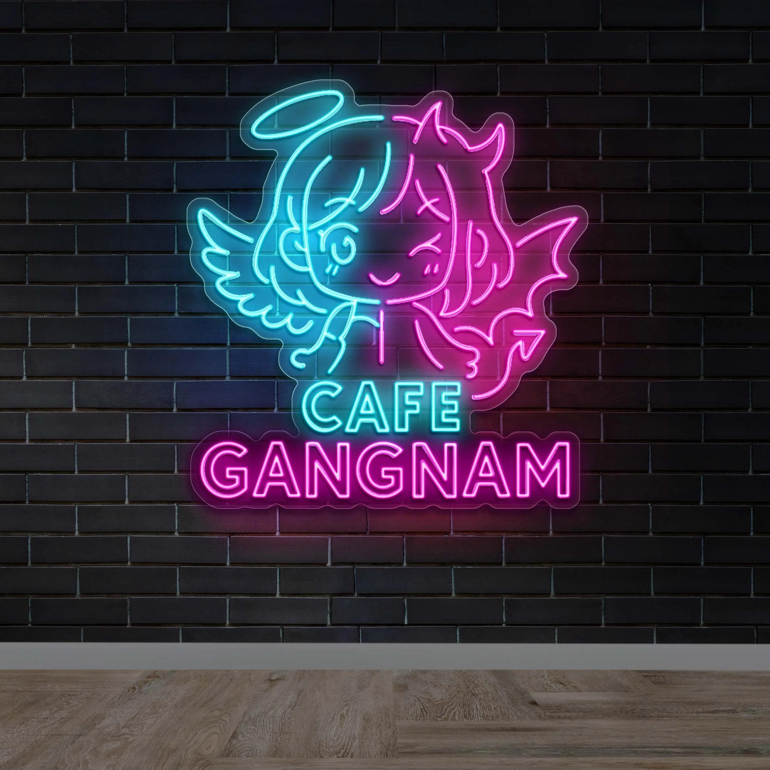 CAFE GANGNAM - Premium Neon Artwork