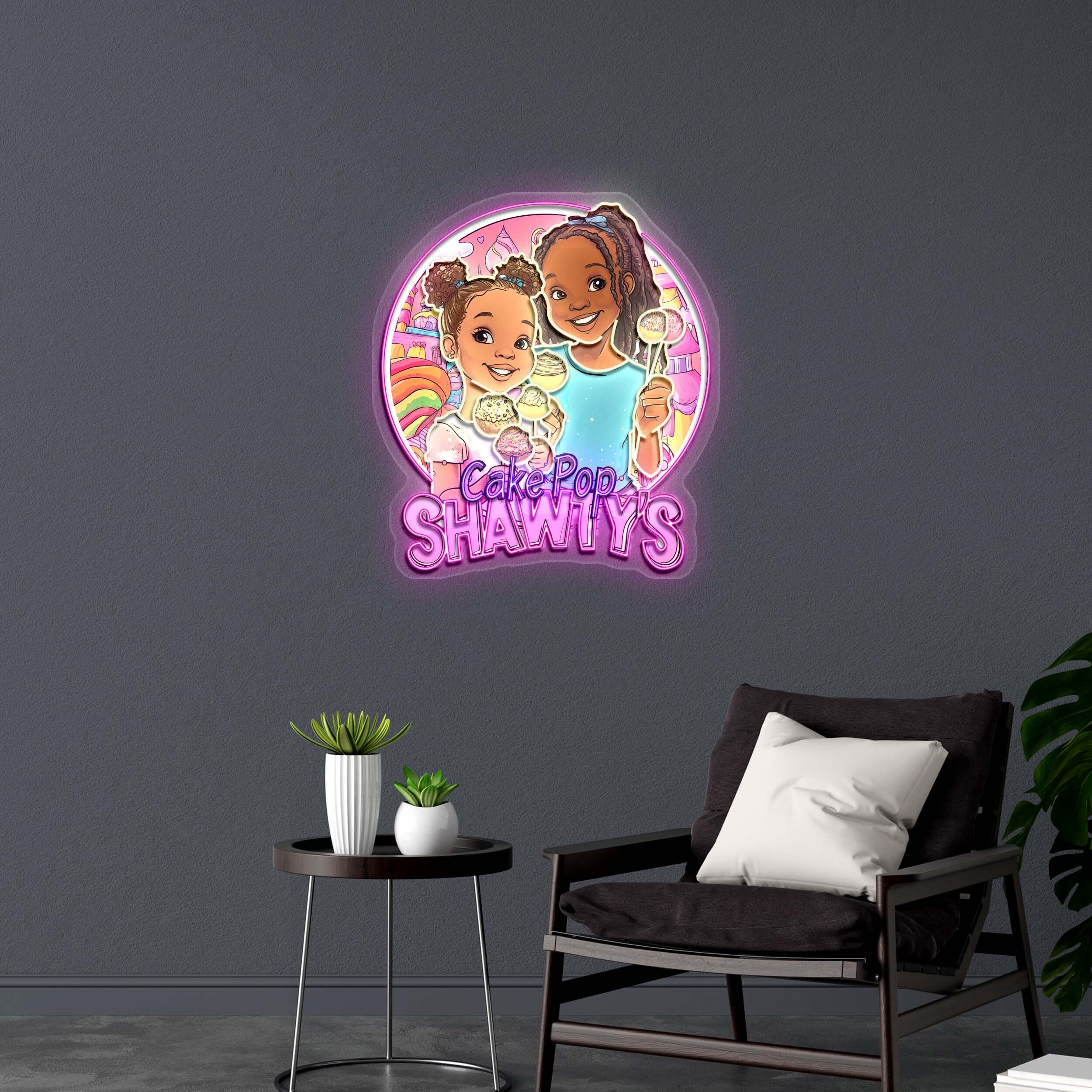 Cake Pop SHAWTY'S - Premium Neon Artwork