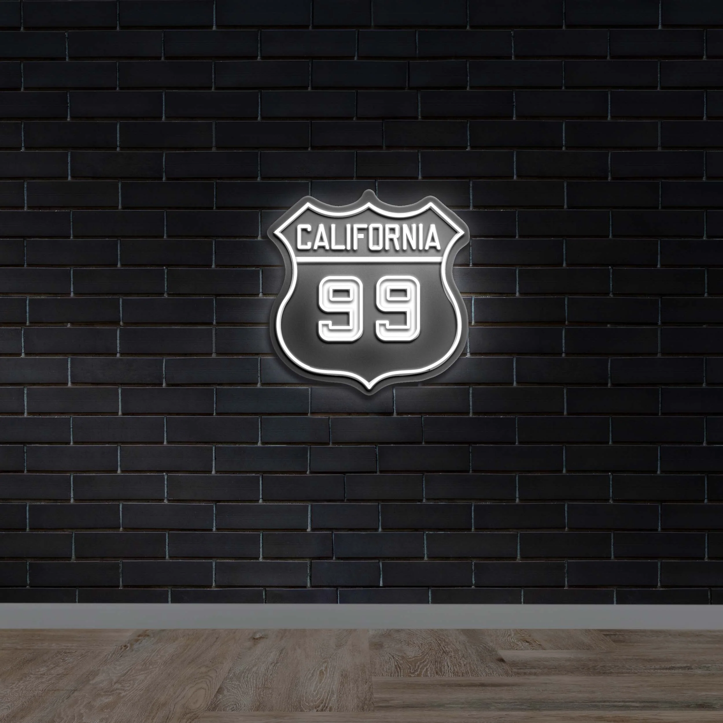 California 99 Highway Shield - Premium Neon Artwork - Image 3