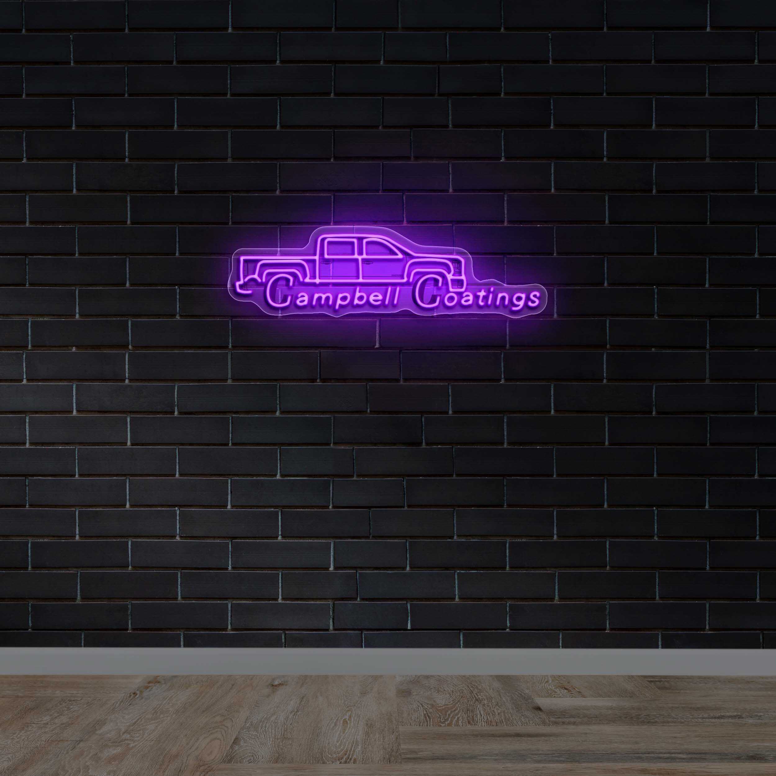 Campbell Coatings - Premium Neon Artwork