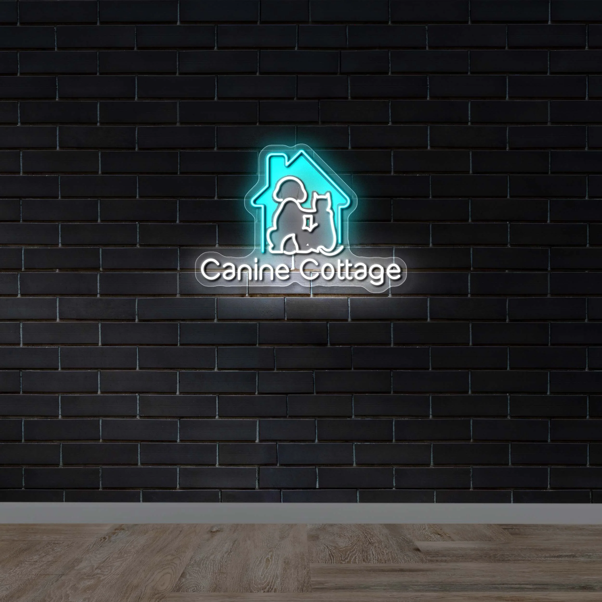 Canine Cottage – Premium Neon Artwork