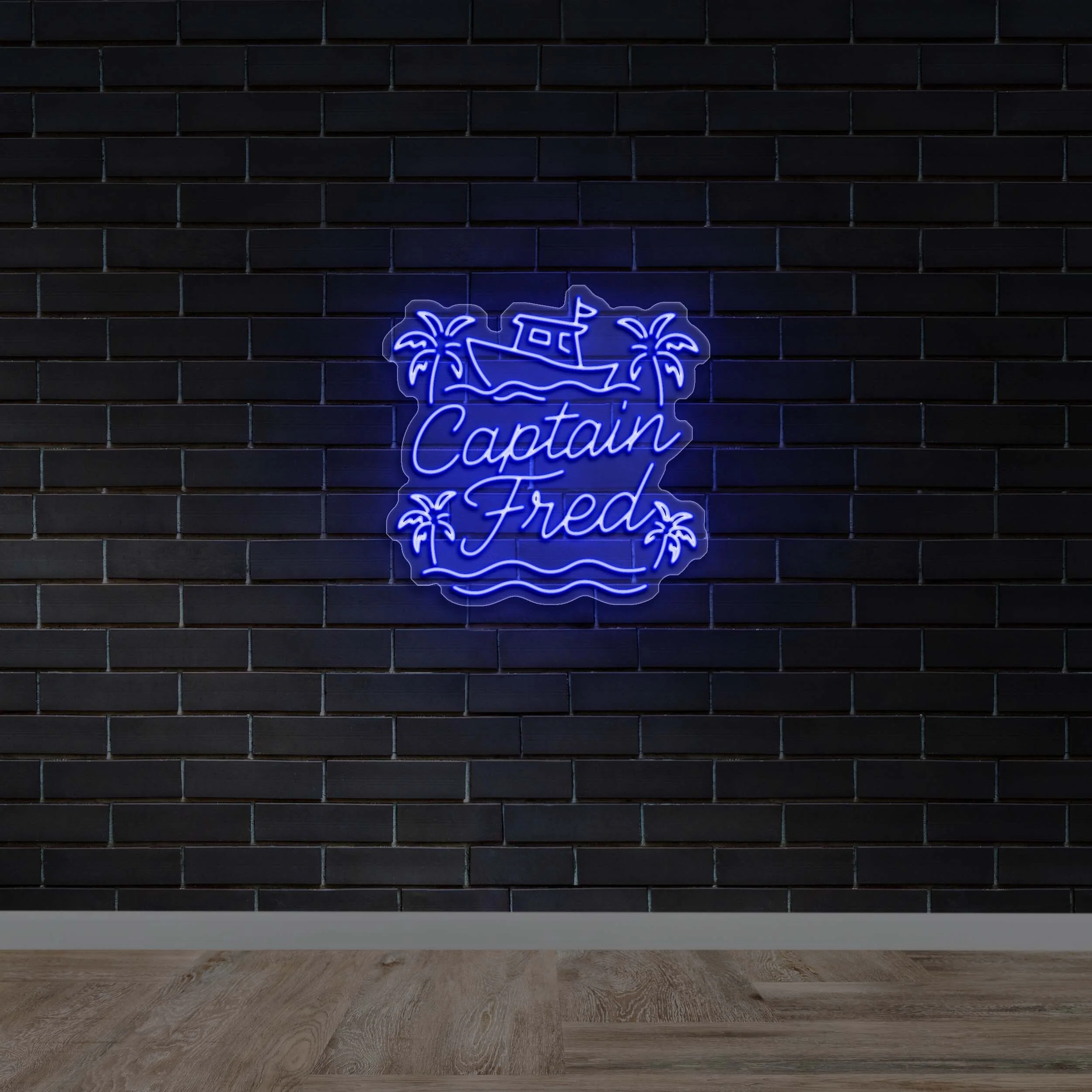 Captain Fred - Premium Neon Artwork