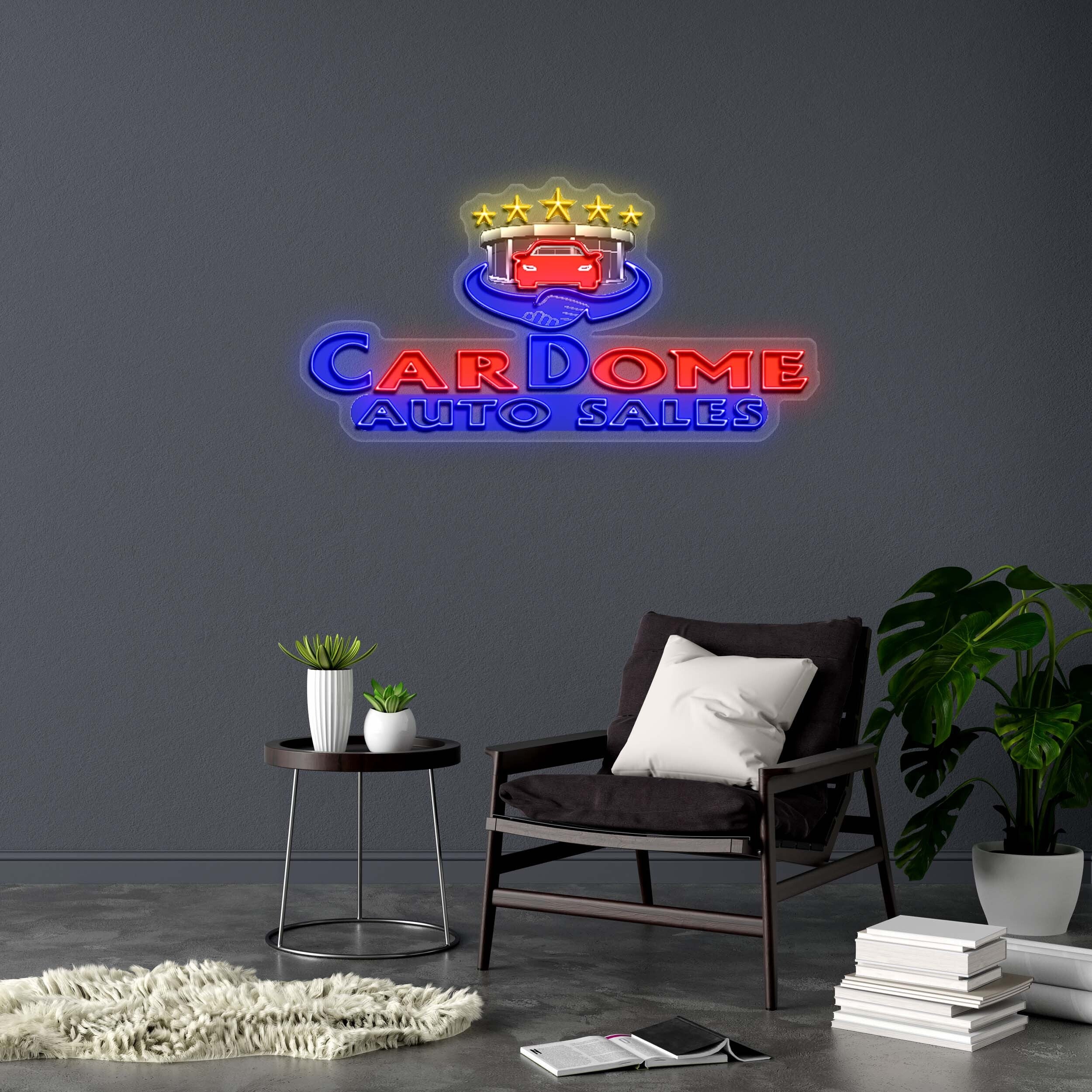 CAR DOME AUTO SALES - Premium Neon Artwork