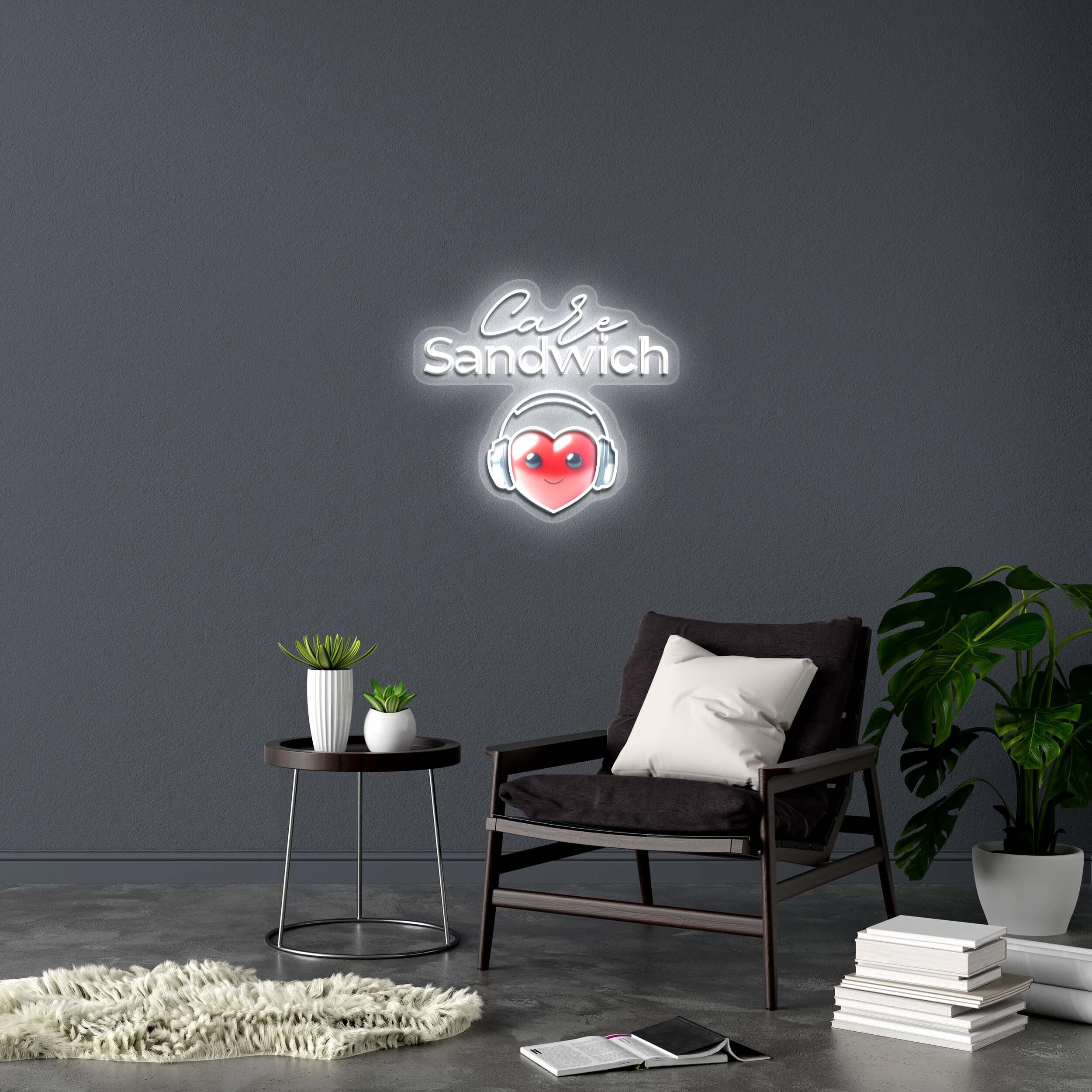 Care Sandwich - Premium Neon Artwork