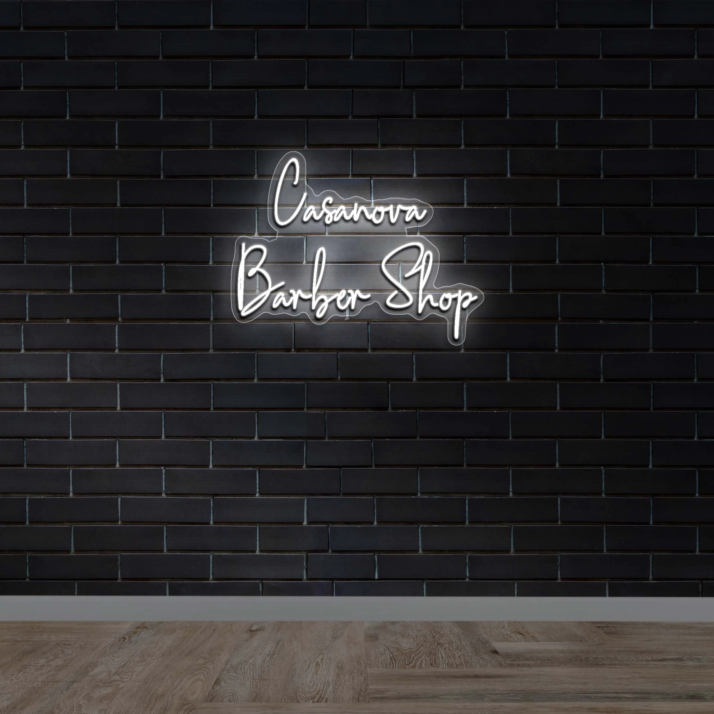 Casanova Barber Shop - Premium Neon Artwork