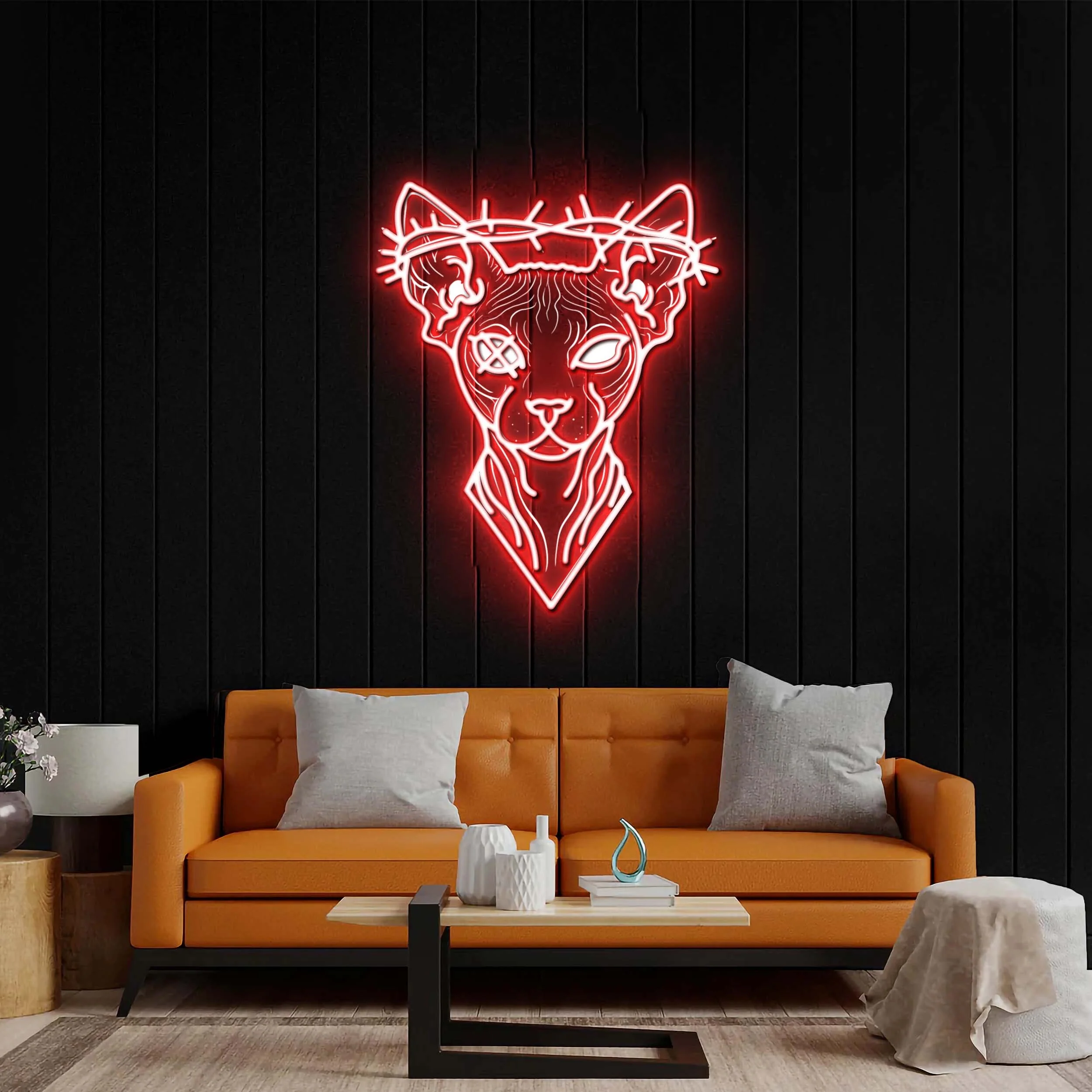 Cat logo - Premium Neon Artwork