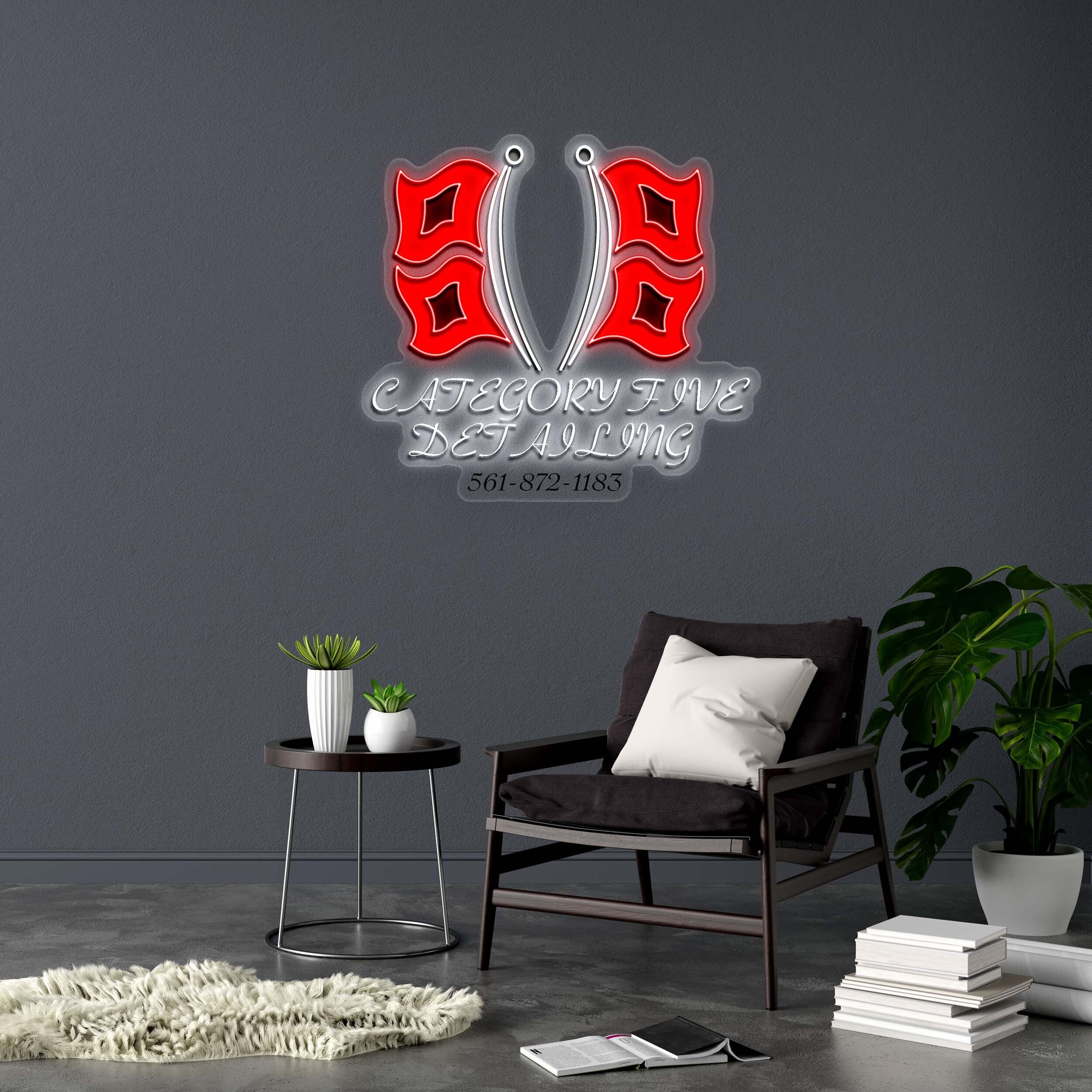 CATEGORY FIVE DETAILING - Premium Neon Artwork
