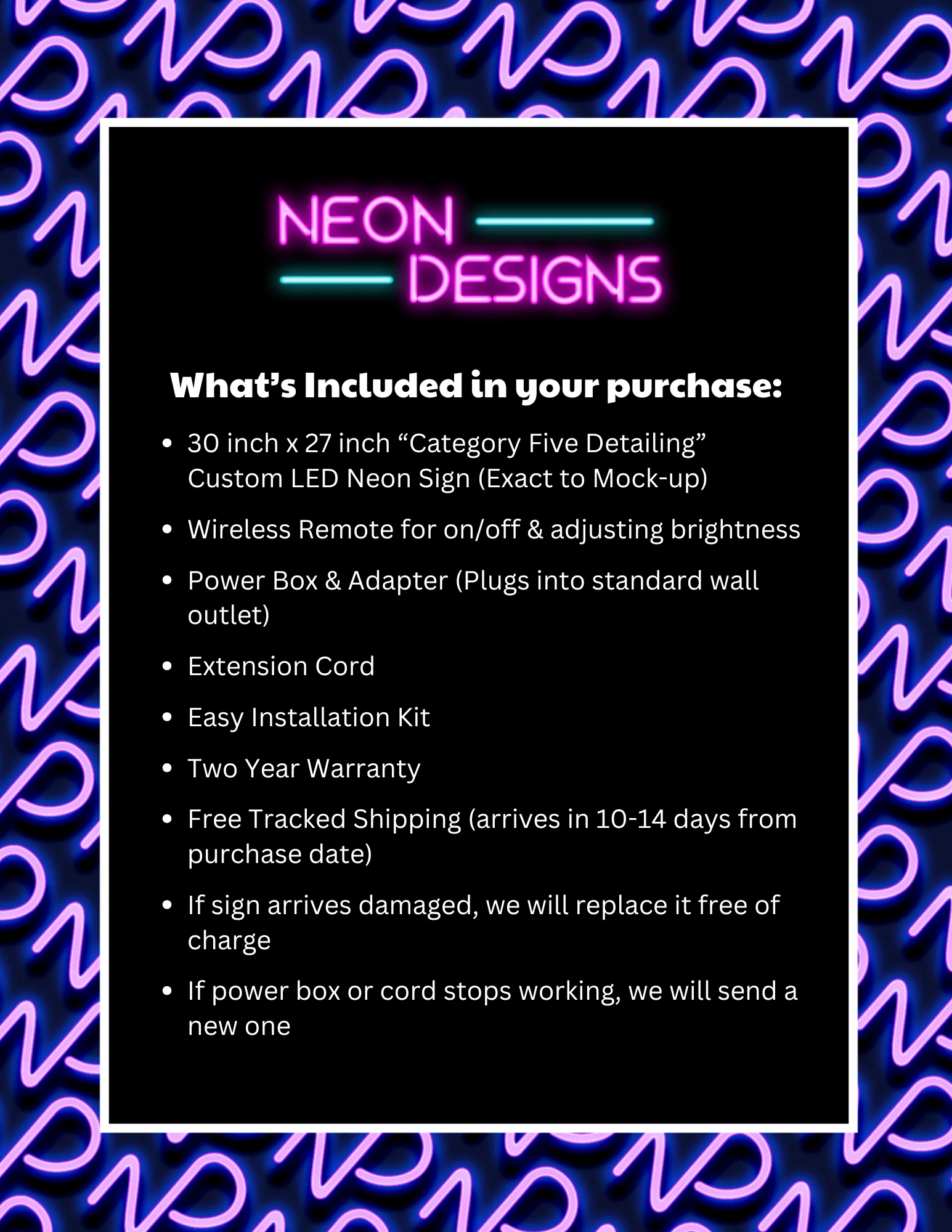 CATEGORY FIVE DETAILING - Premium Neon Artwork - Image 2
