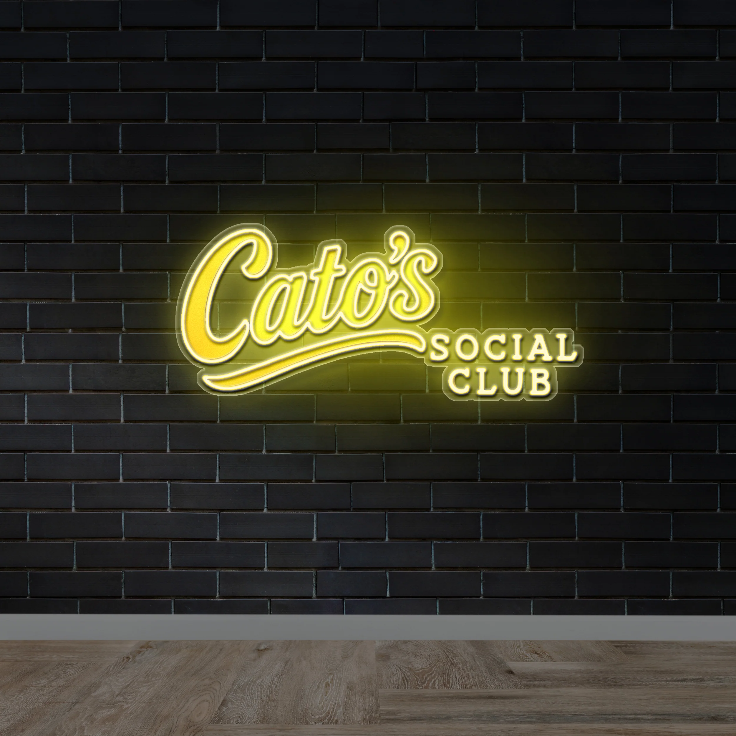 Cato's Social Club - Premium Neon Artwork