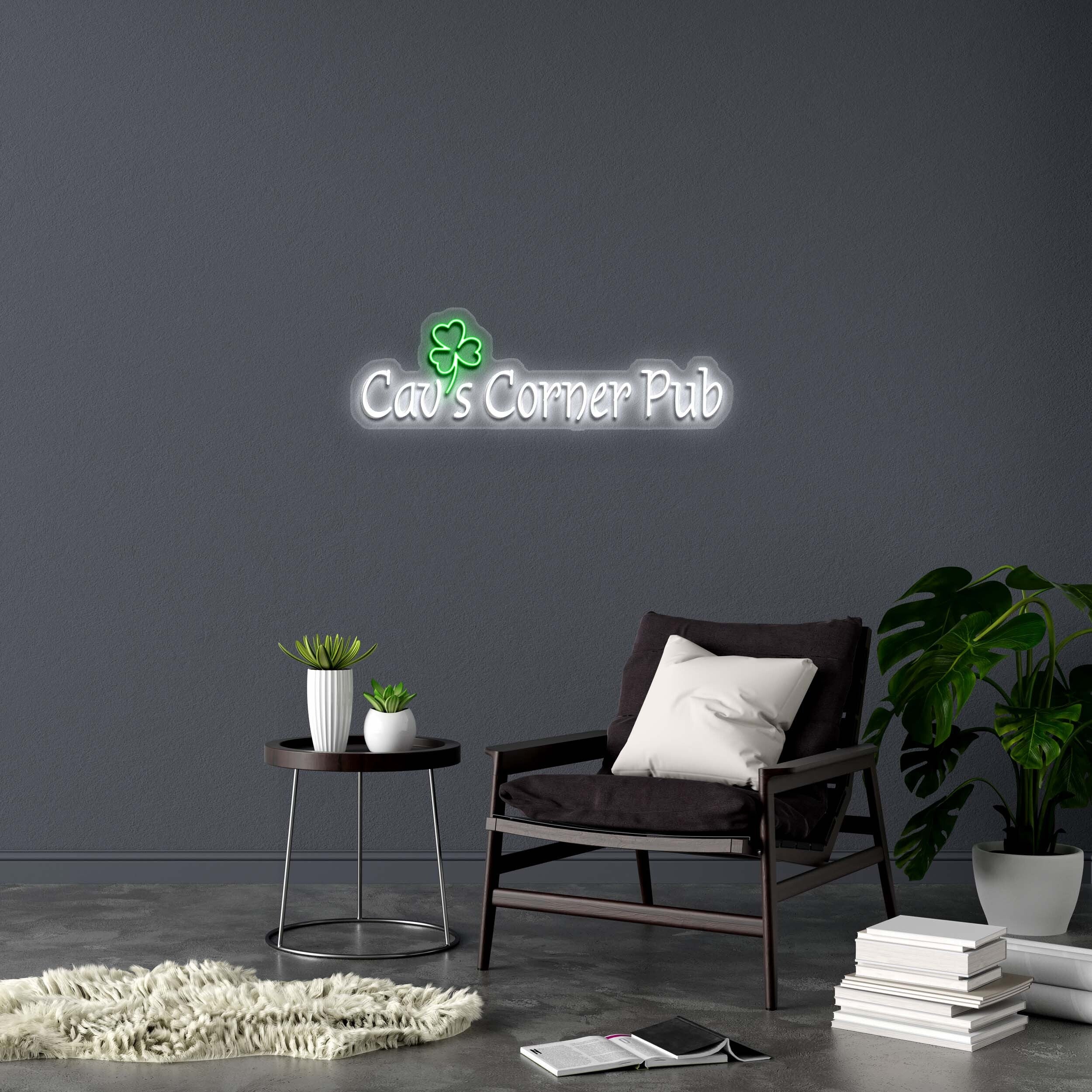 Cav's Corner Pub - Premium Neon Artwork