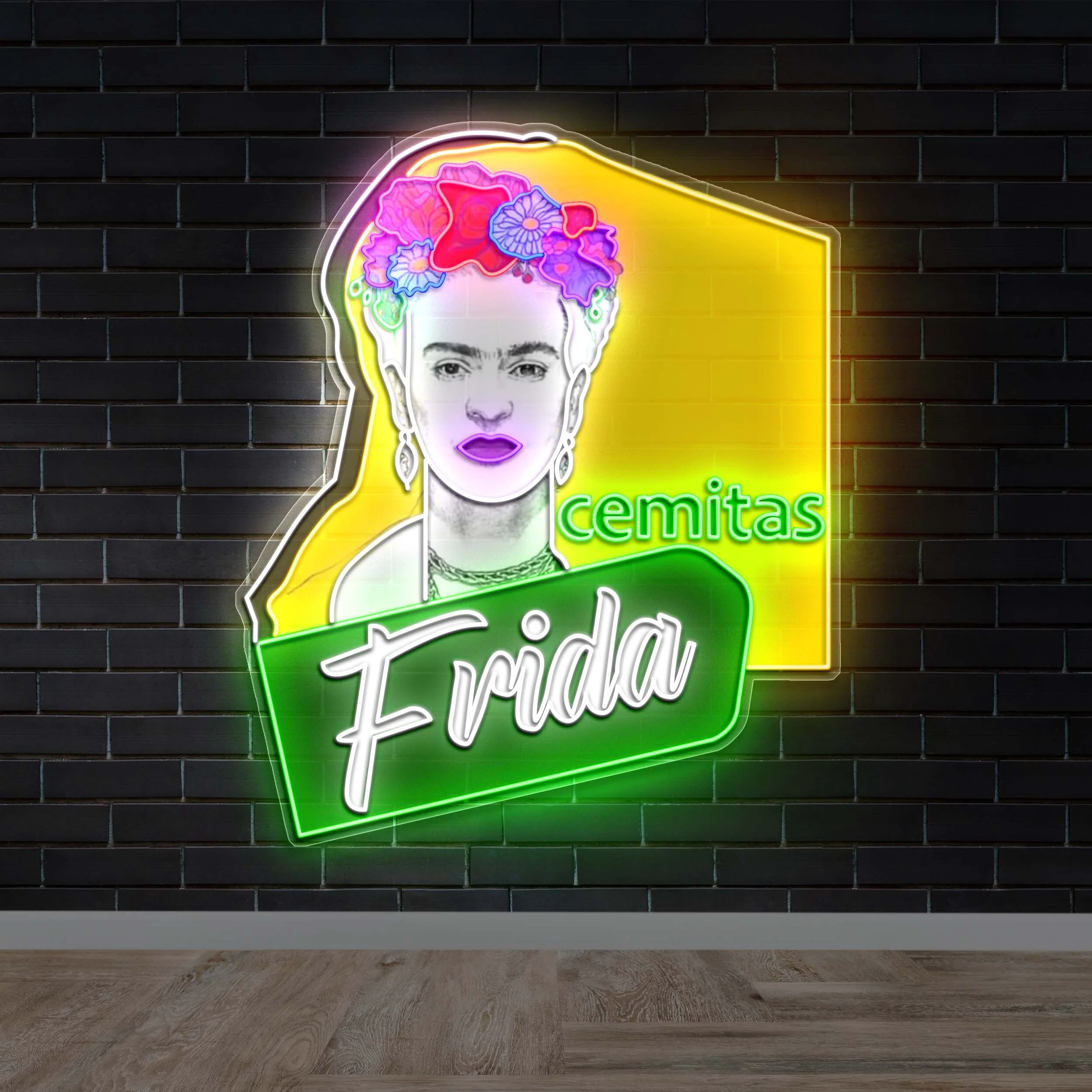Cemitas Frida -  Premium Neon Artwork