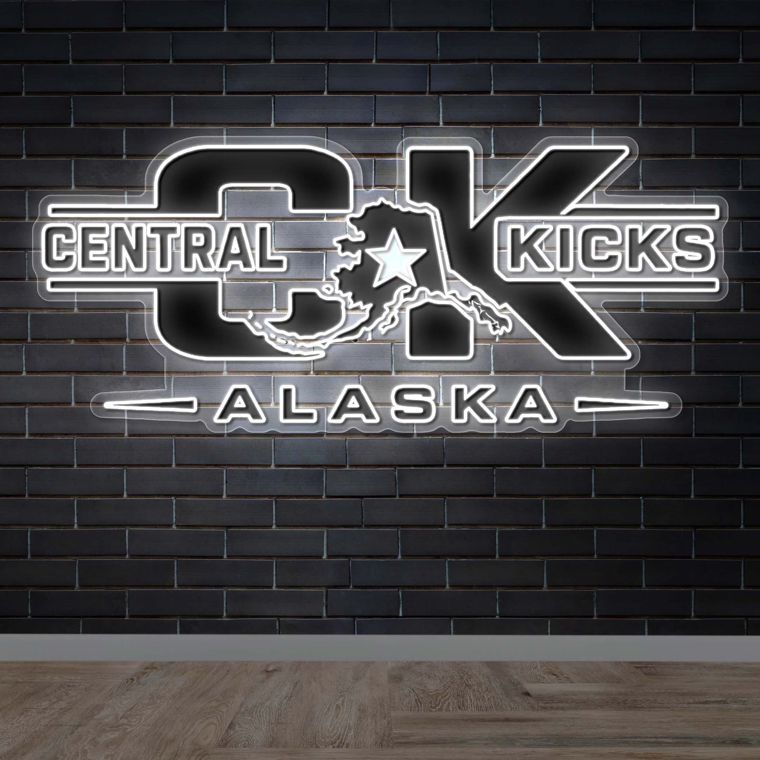 CENTRAL KICKS - Premium Neon Artwork
