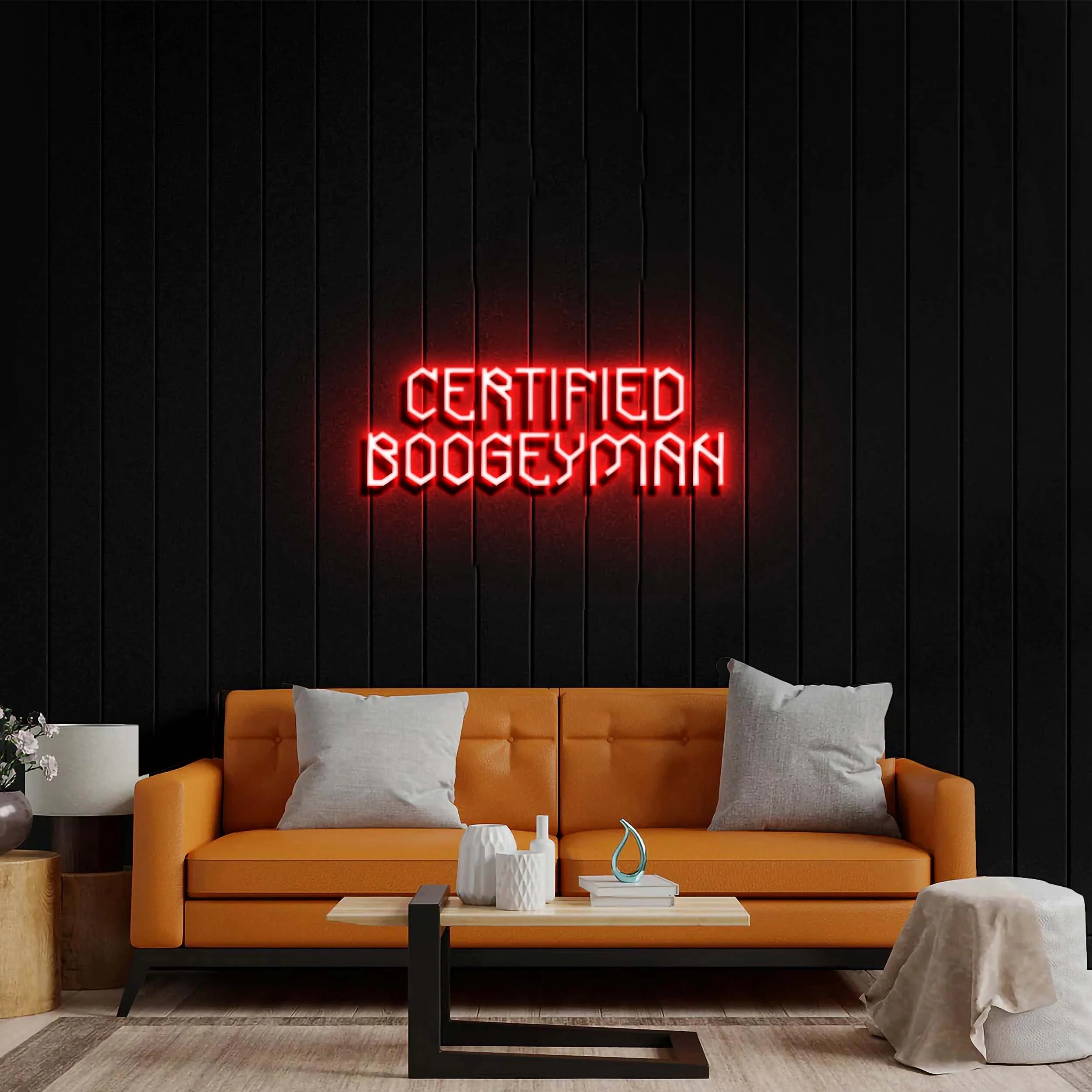 CERTIFIED BOOGEYMAN - Premium Neon Artwork