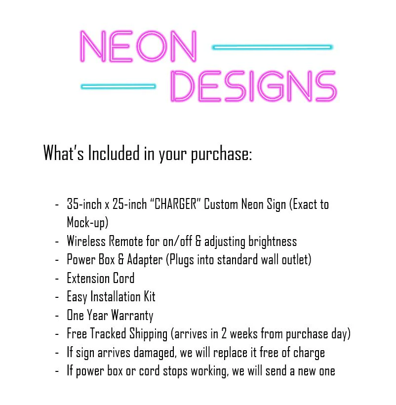 CHARGER - Premium Neon Artwork - Image 2