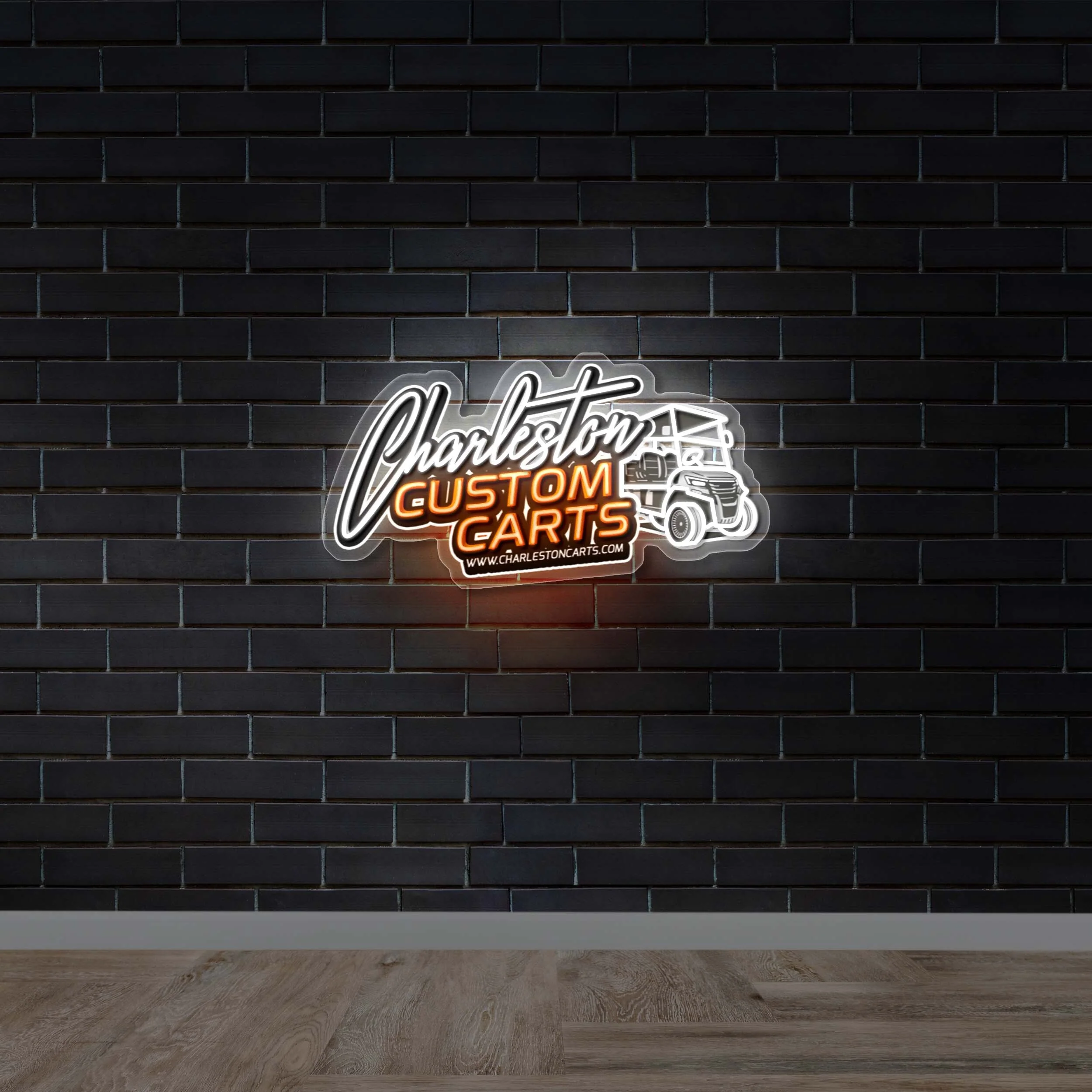 Charleston Custom Carts - Premium Neon Artwork