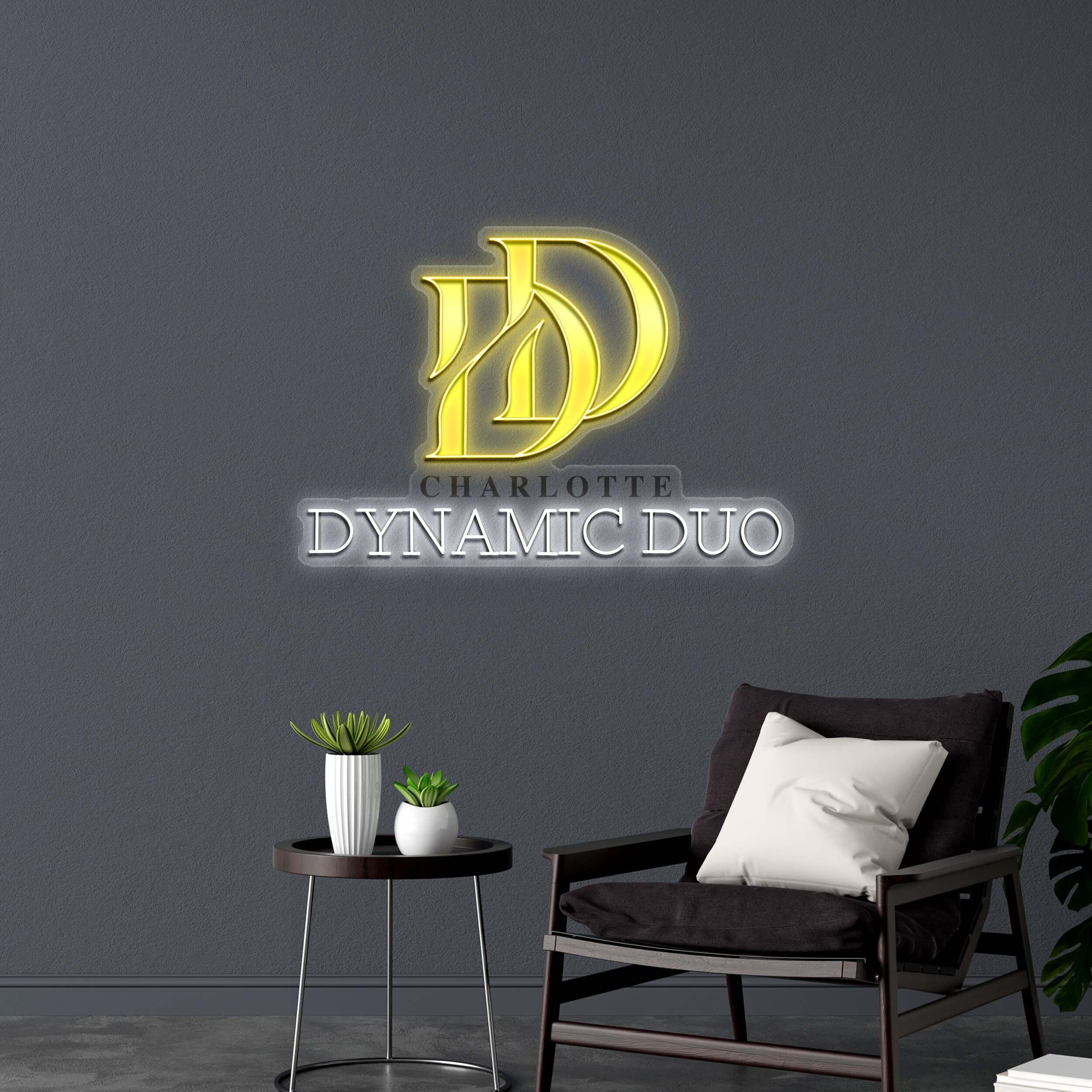 CHARLOTTE DYNAMIC DUO - Premium Neon Artwork