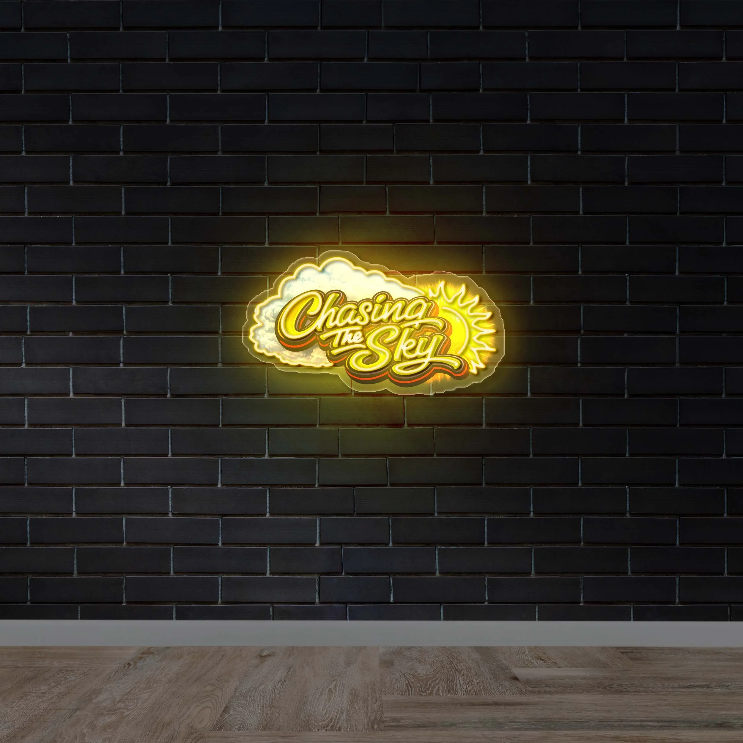 Chasing the Sky - Premium Neon Artwork