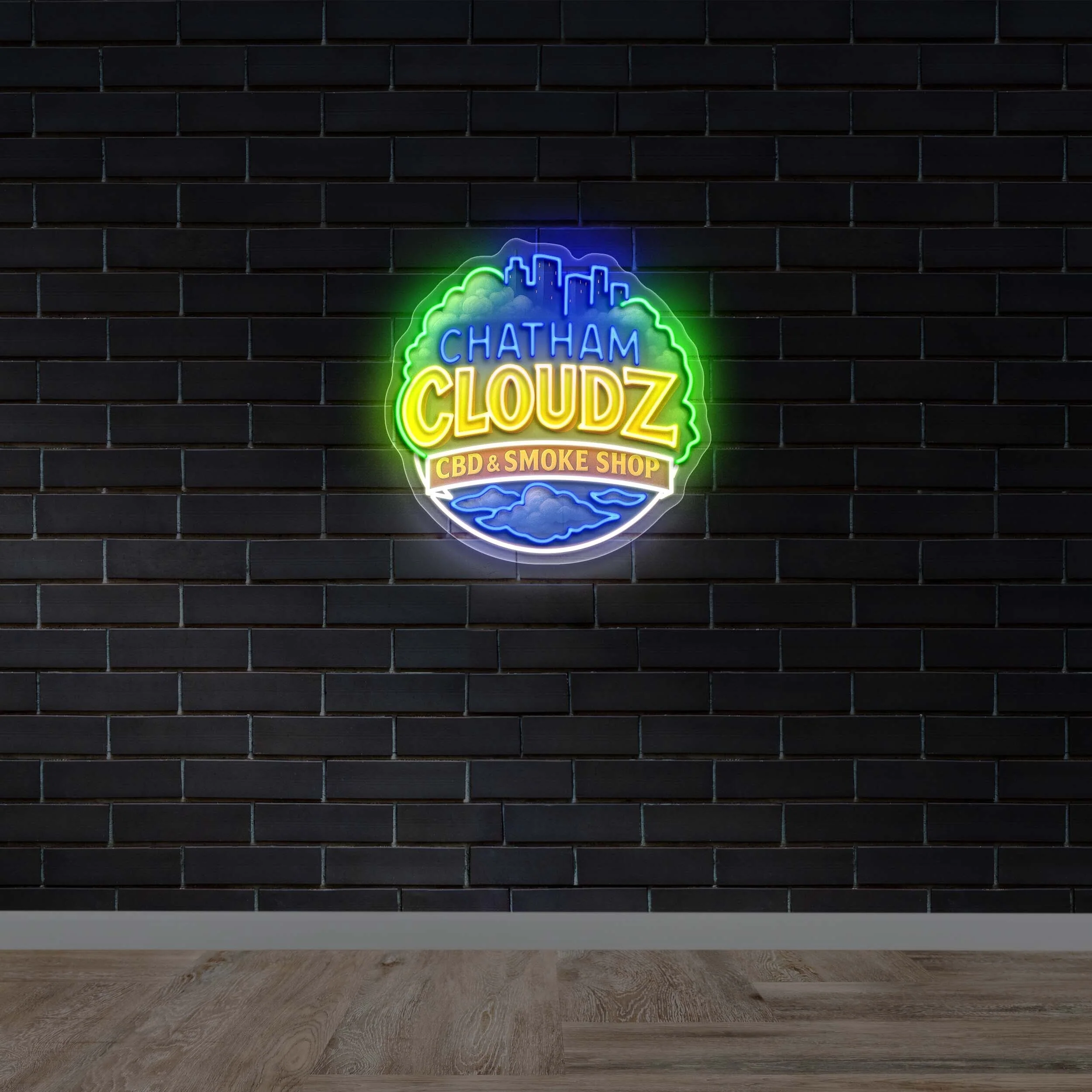 Chatham Cloudz CBD & Smoke Shop - Premium Neon Artwork
