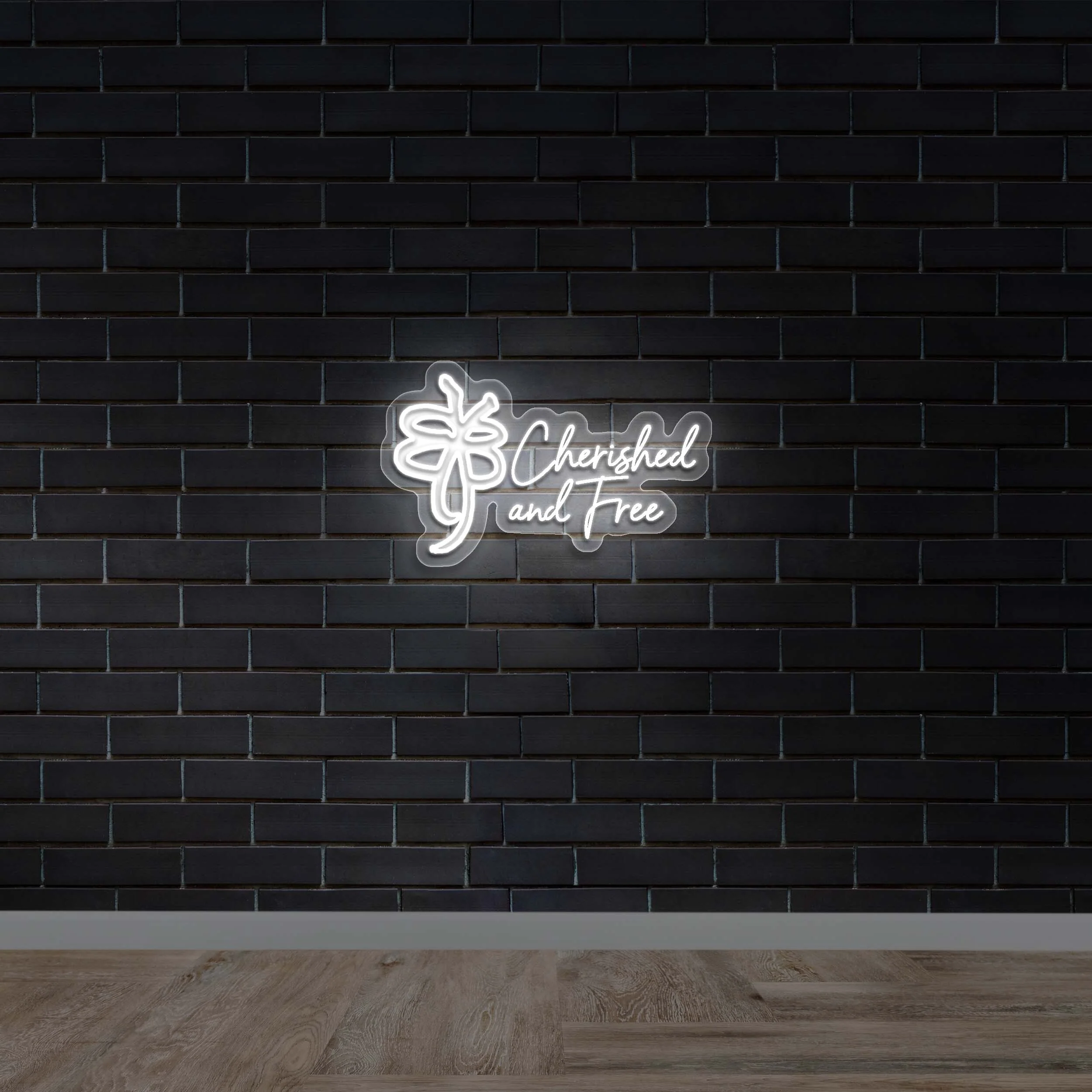 Cherished And Free (2nd version) - Premium Neon Artwork