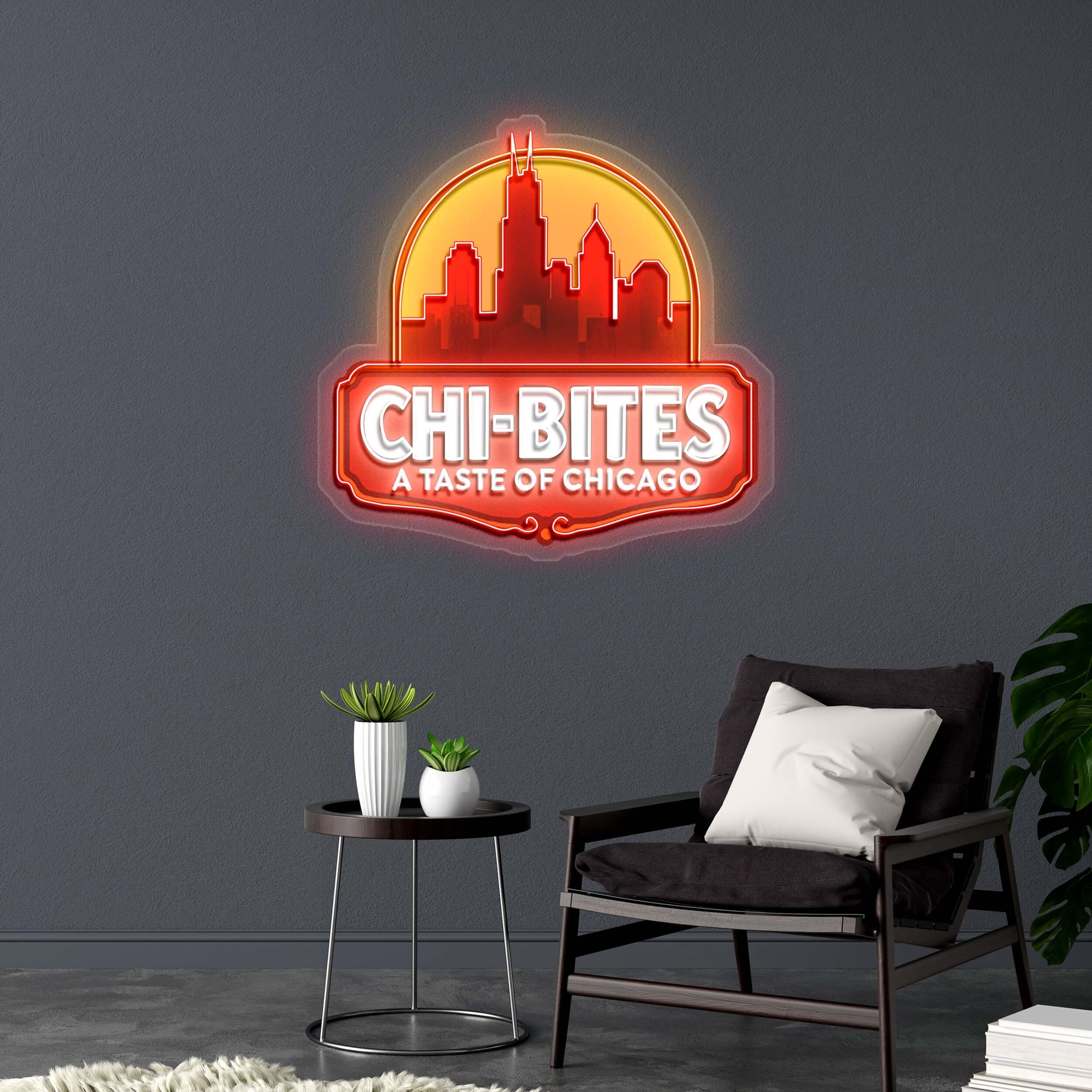 CHI-BITES - Premium Neon Artwork