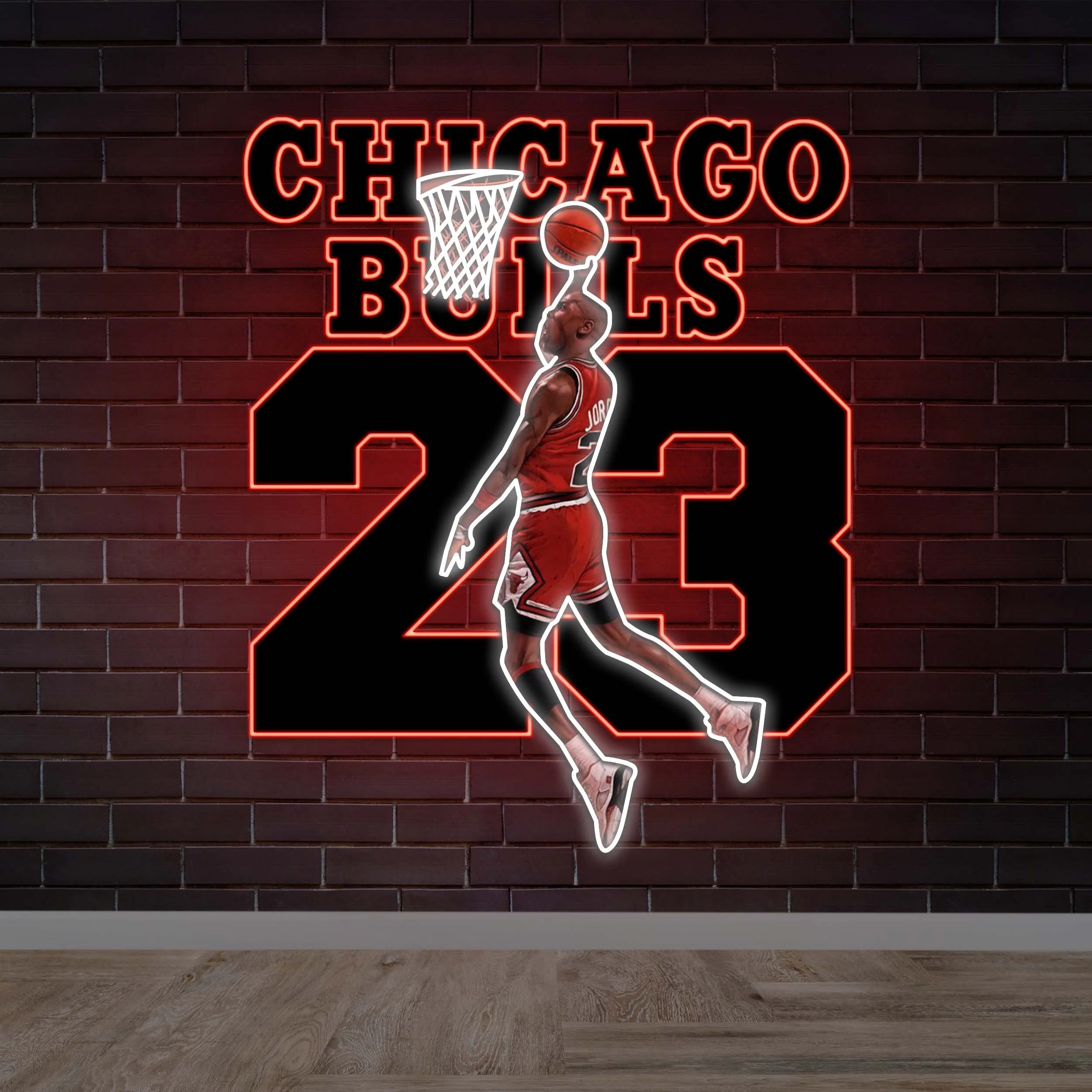 CHICAGO BULLS | 2nd Version - Premium Neon Artwork