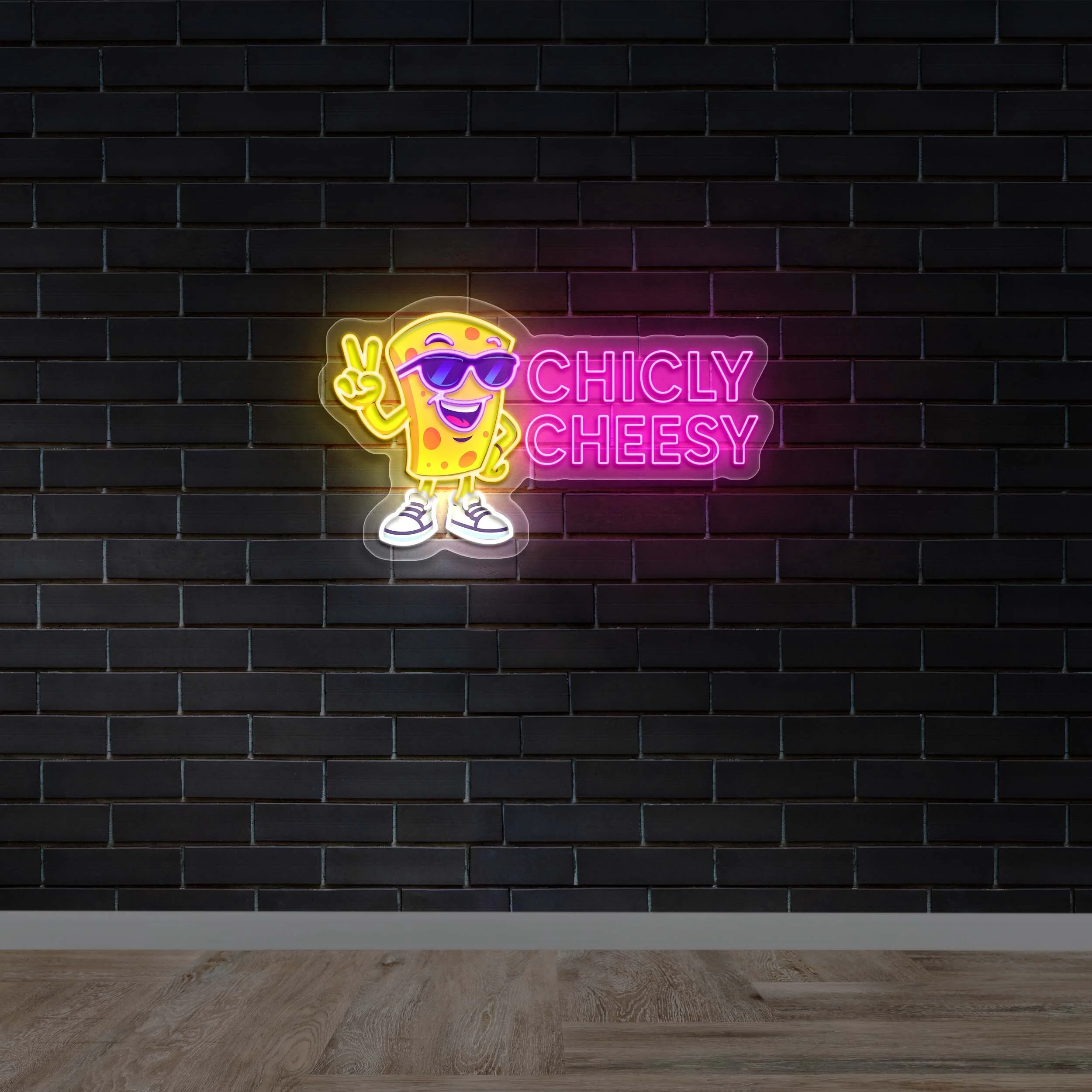 CHICLY CHEESY - Premium Neon Artwork