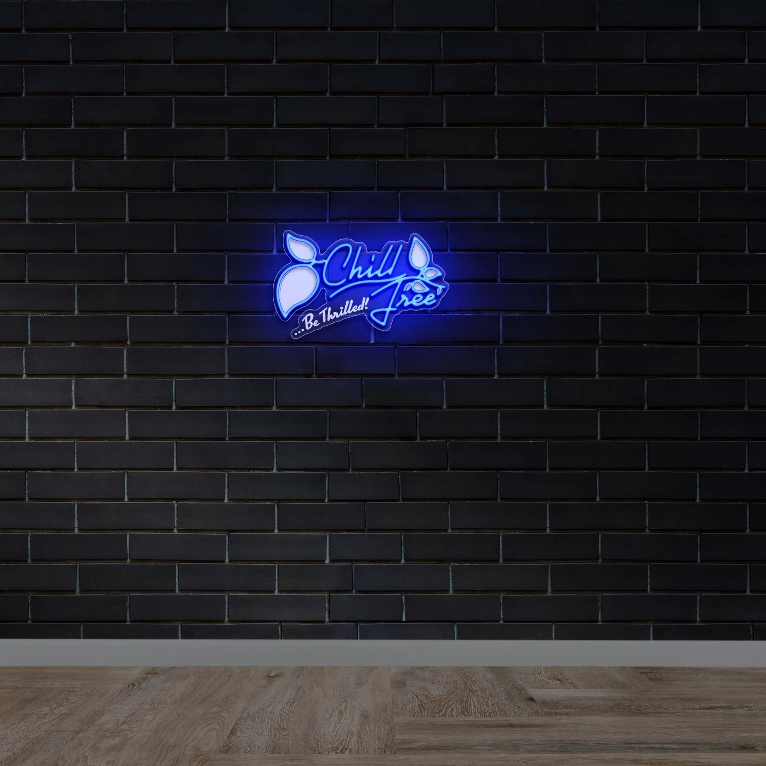 Chill Be Thrilled Tree - Premium Neon Artwork