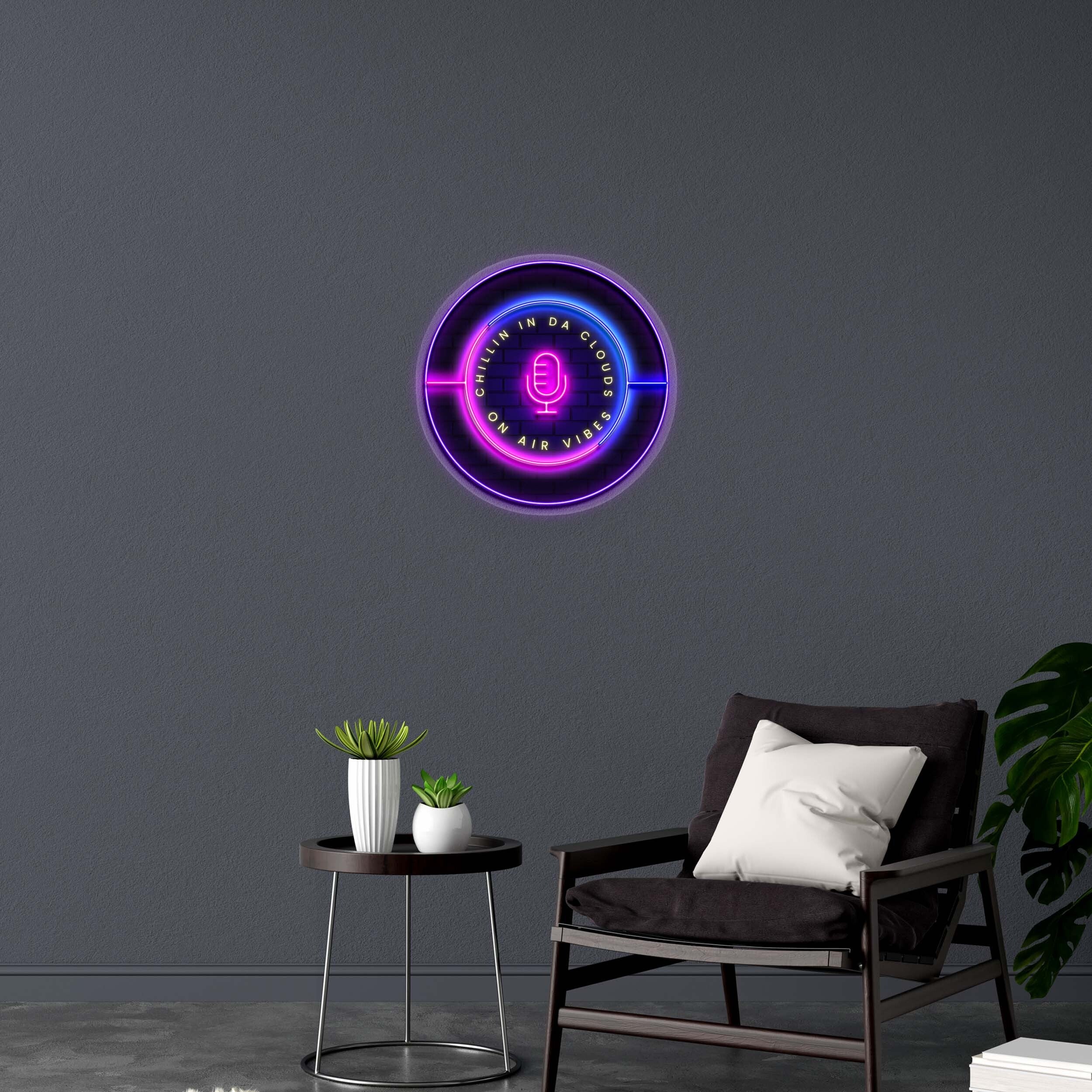 CHILLIN IN DA CLOUDS - Premium Neon Artwork